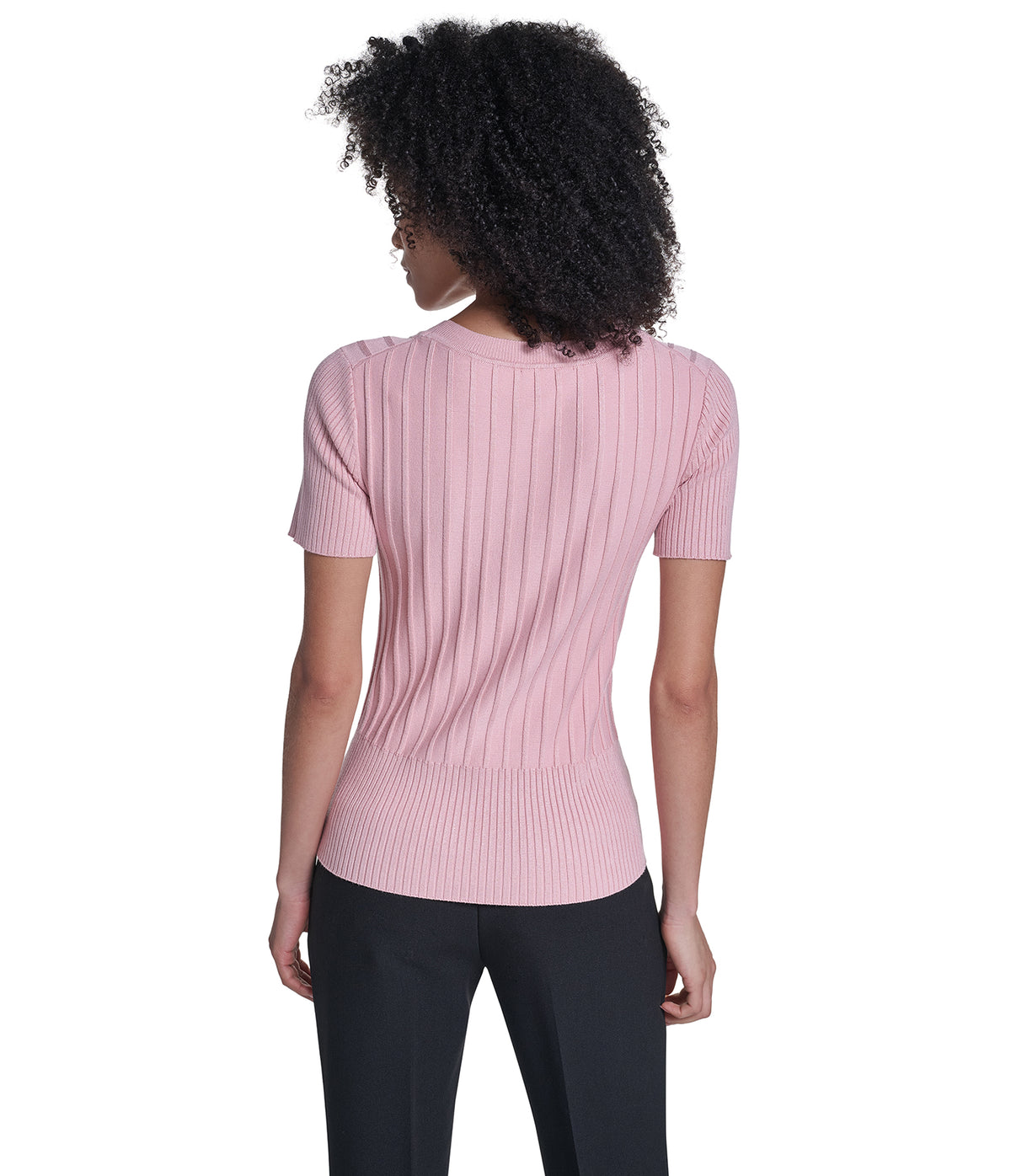 SHORT SLEEVE RIBBED SWEATER VIEW 6 SHORT SLEEVE RIBBED SWEATER VIEW 6