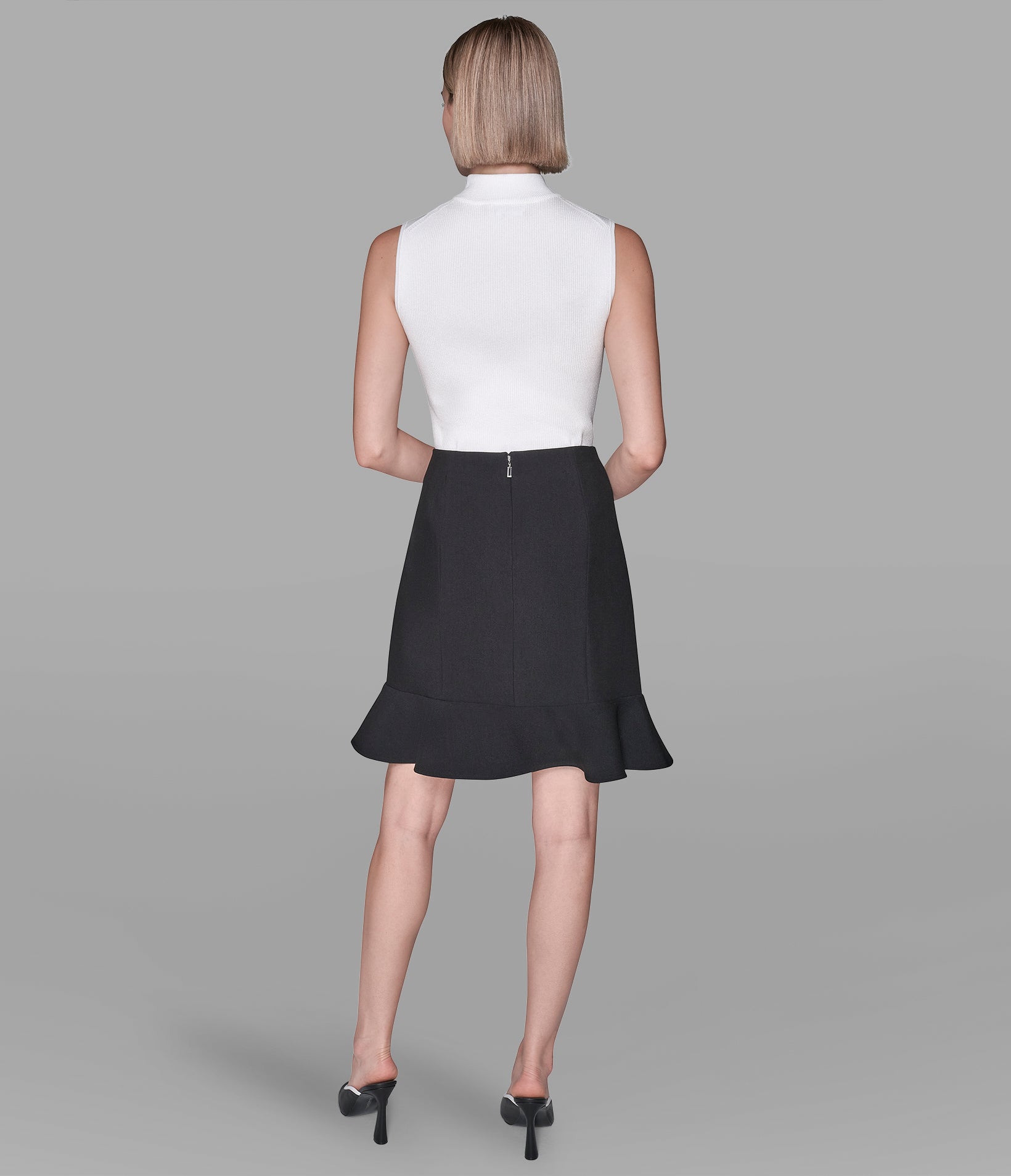 BUTTON-DETAILED MINI PEPLUM SKIRT VIEW 5 | Women's Clothing BUTTON-DETAILED MINI PEPLUM SKIRT VIEW 5 | Women's Clothing