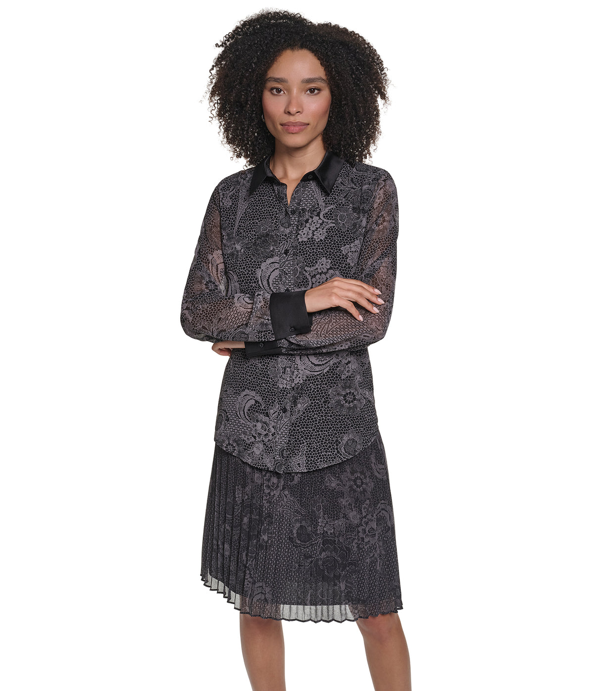 LONG SLEEVE WOVEN TOP VIEW 4 LONG SLEEVE WOVEN TOP VIEW 4