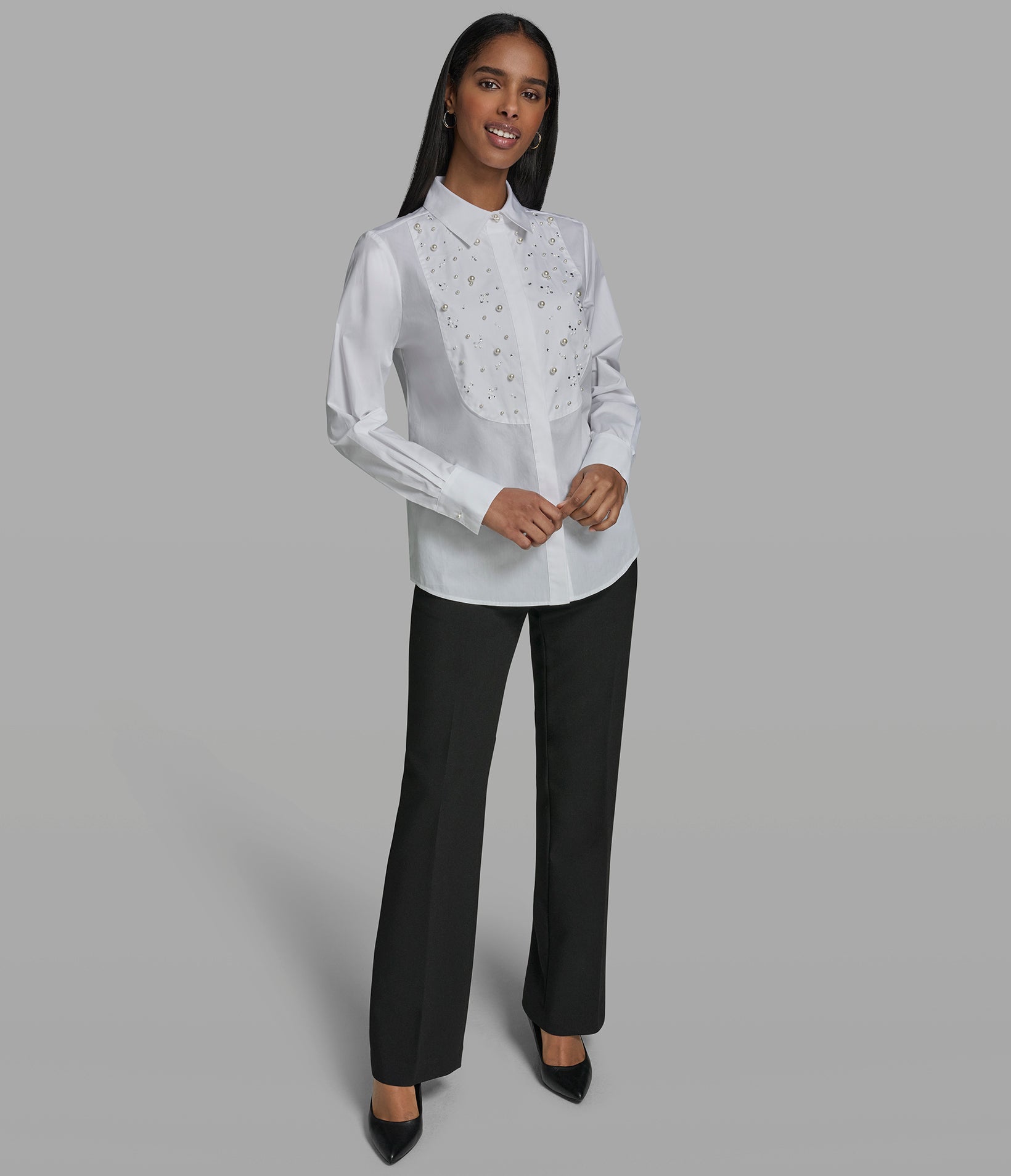EMBELLISHED POPLIN SHIRT VIEW 6 | Women's Tops & Sweaters EMBELLISHED POPLIN SHIRT VIEW 6 | Women's Tops & Sweaters