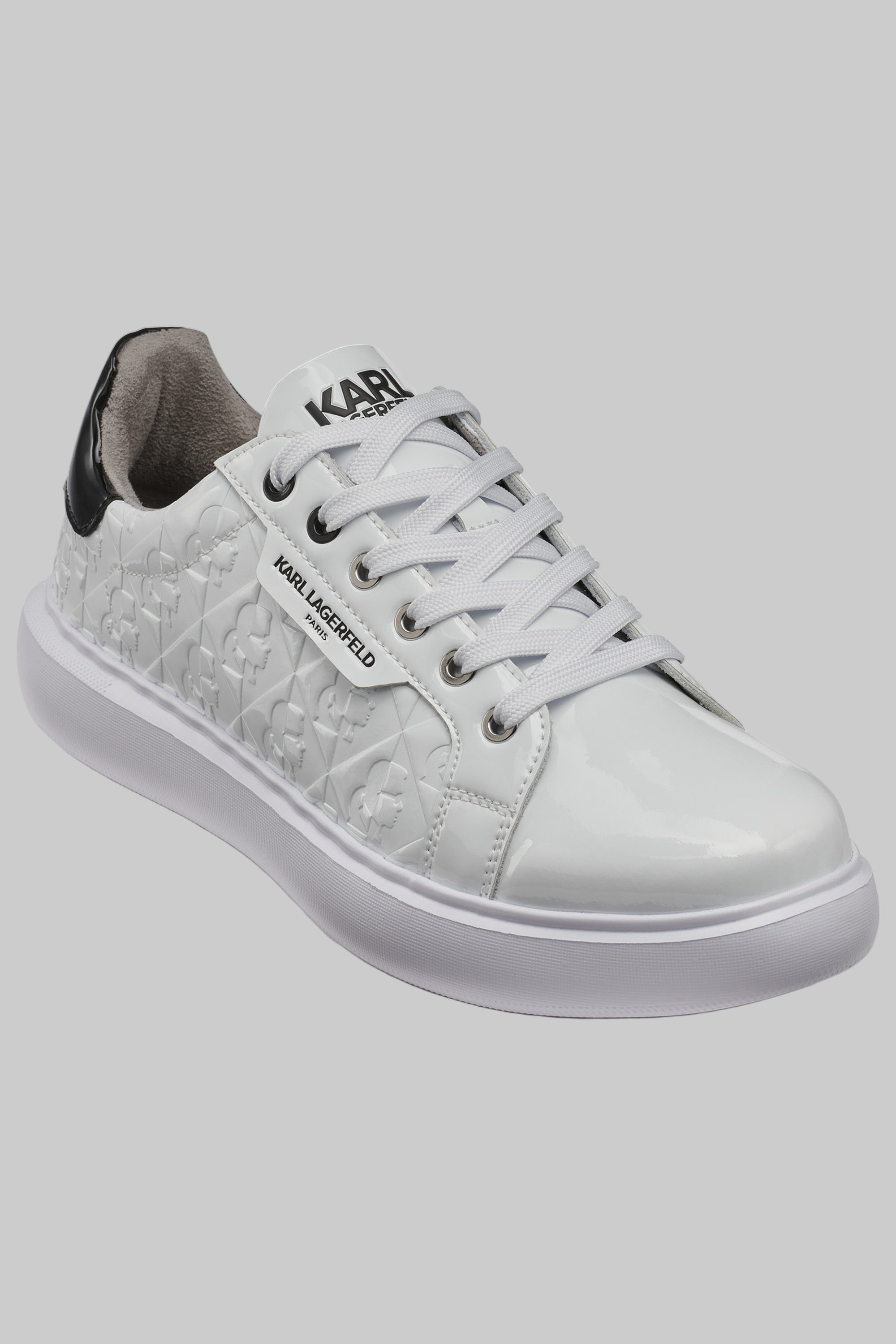 PATENT SNEAKER WITH SIDE 3D KARL HEAD View 2 | Men's Sneakers PATENT SNEAKER WITH SIDE 3D KARL HEAD View 2 | Men's Sneakers