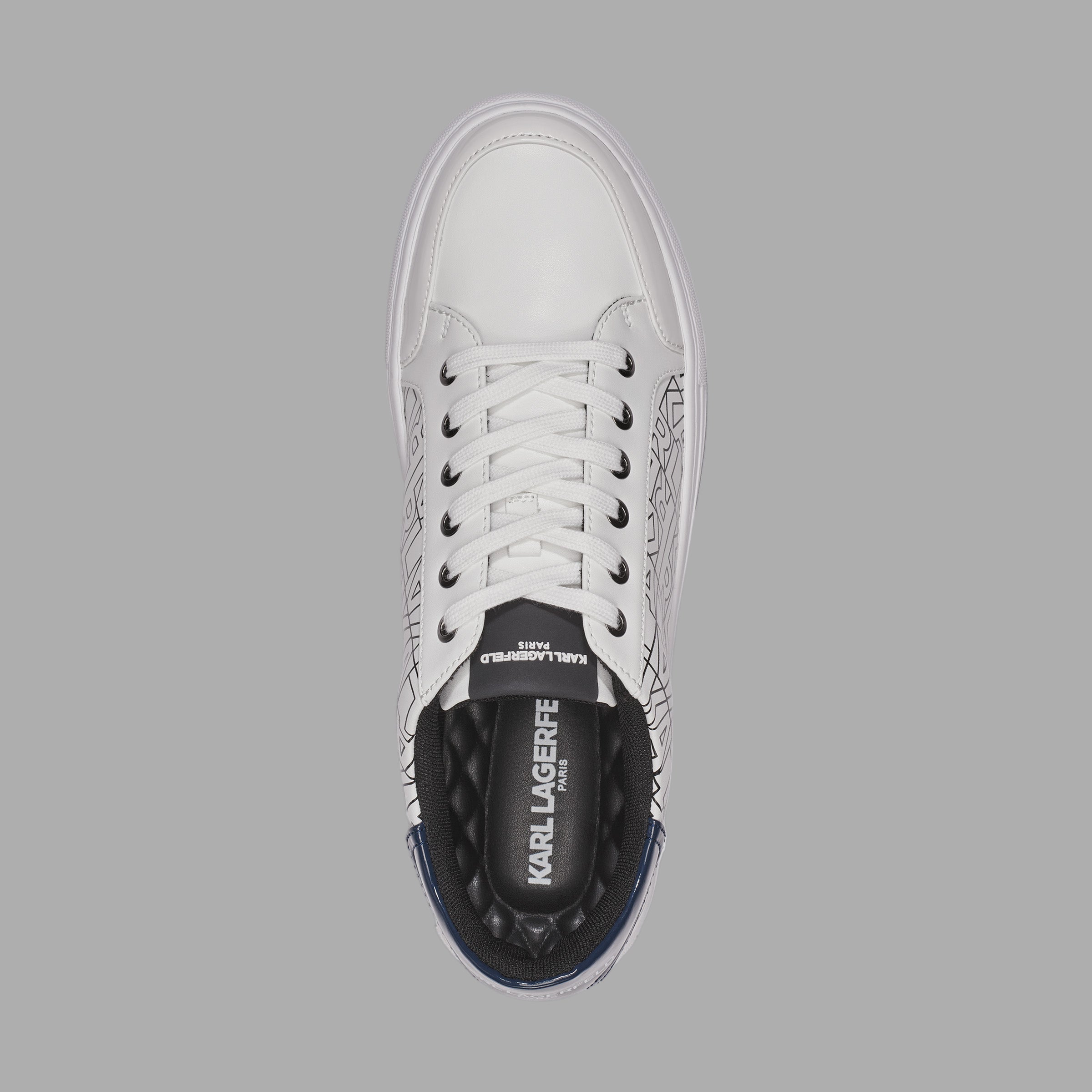 LEATHER SNEAKER WITH PATENT DETAILING AND SIDE LOGO VIEW 3 | Men's Sneakers LEATHER SNEAKER WITH PATENT DETAILING AND SIDE LOGO VIEW 3 | Men's Sneakers