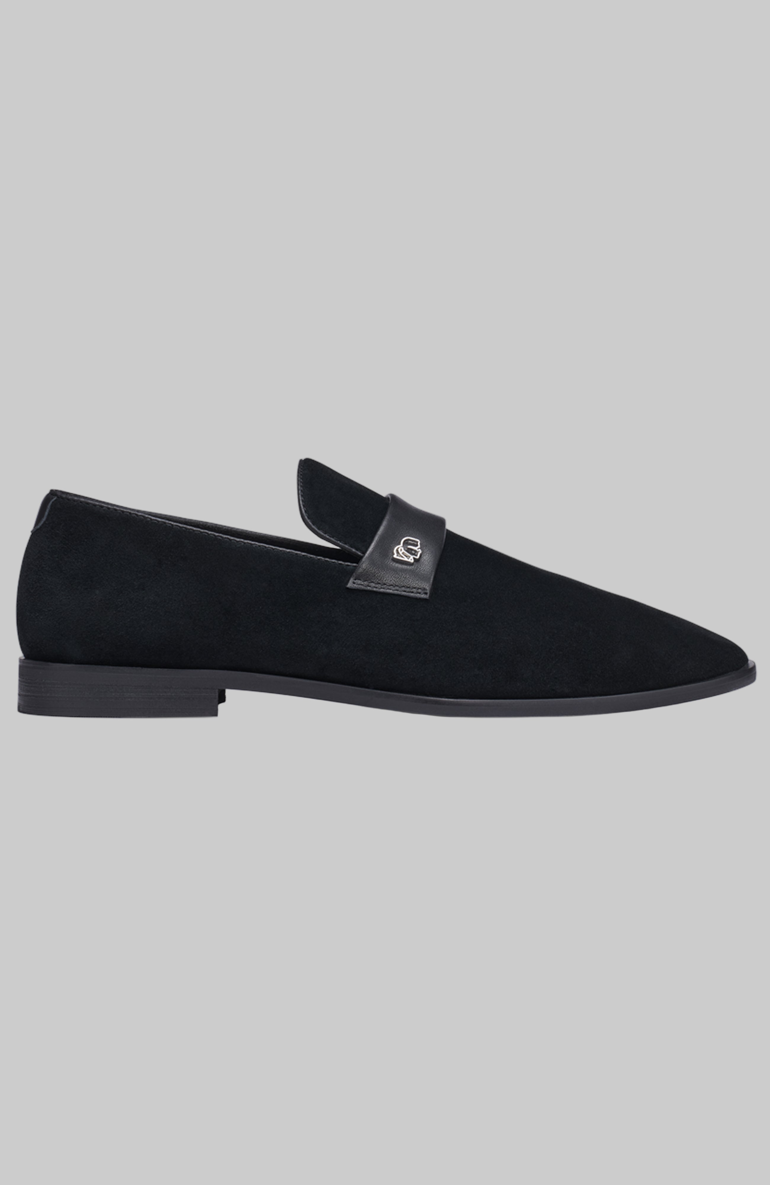 SUEDE EVENING LOAFER WITH LEATHER BAND View 1 | Products SUEDE EVENING LOAFER WITH LEATHER BAND View 1 | Products