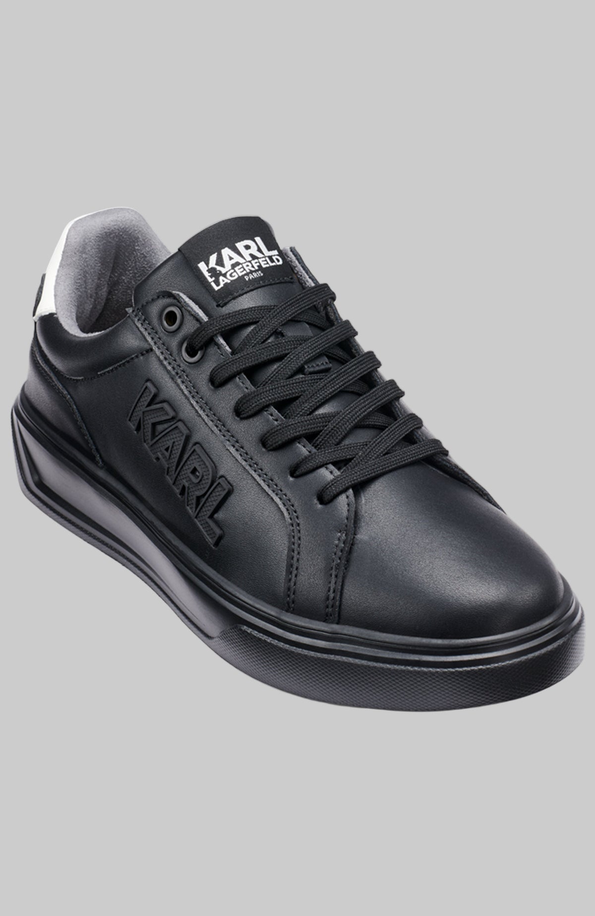 Leather Sneaker With Side Karl Logo Patch | Sneakers | Karl  display picture 1