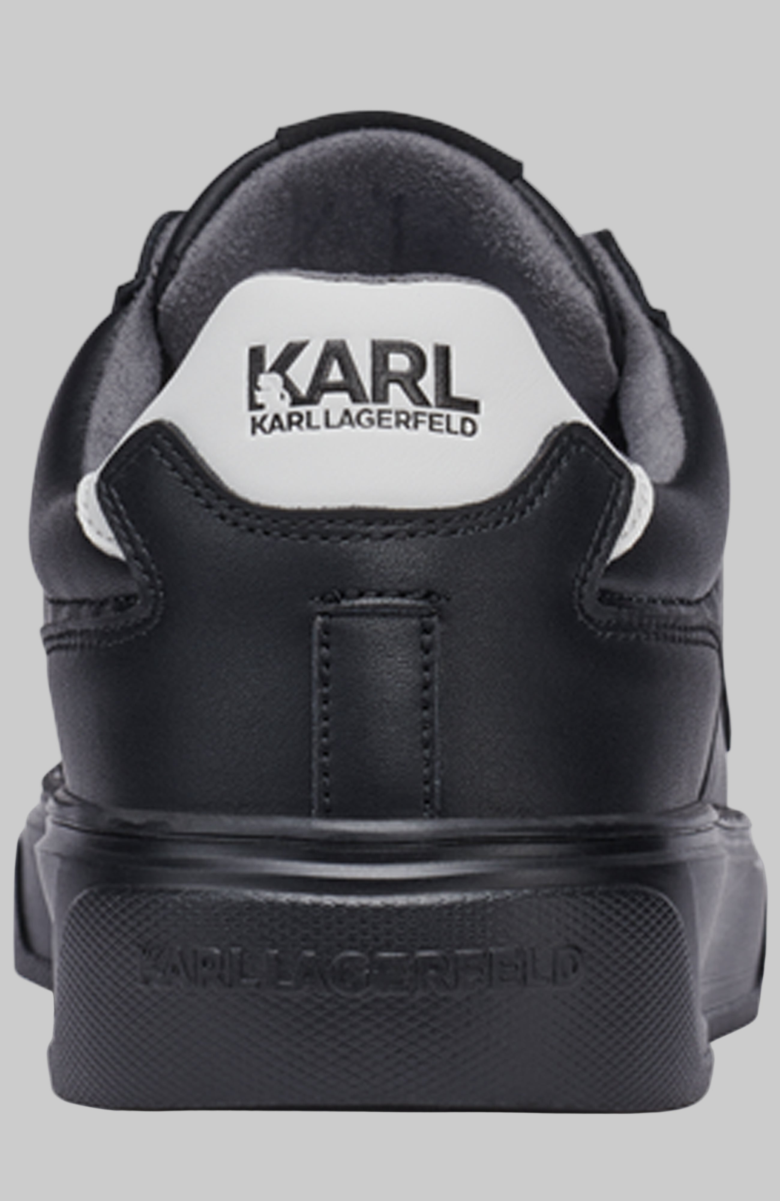 LEATHER SNEAKER WITH SIDE KARL LOGO PATCH VIEW 3 | Men's Sneakers LEATHER SNEAKER WITH SIDE KARL LOGO PATCH VIEW 3 | Men's Sneakers