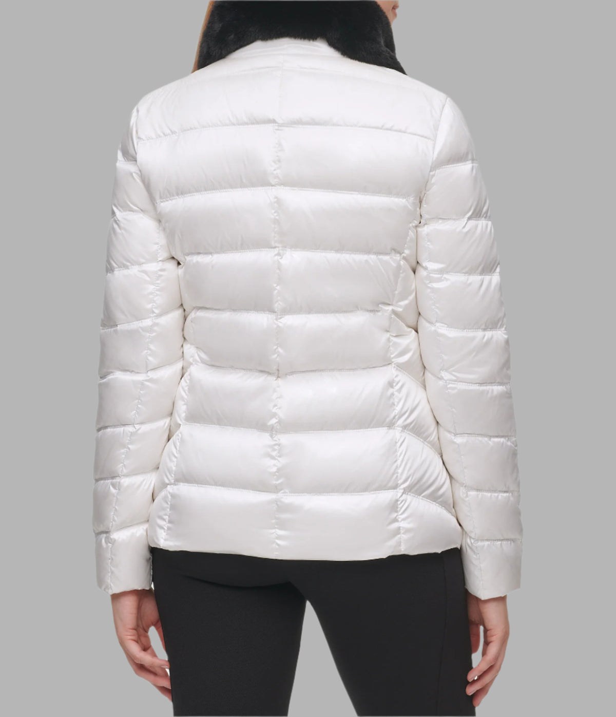 Short Fur Trimmed Puffer Outerwear Karl Lagerfeld Paris