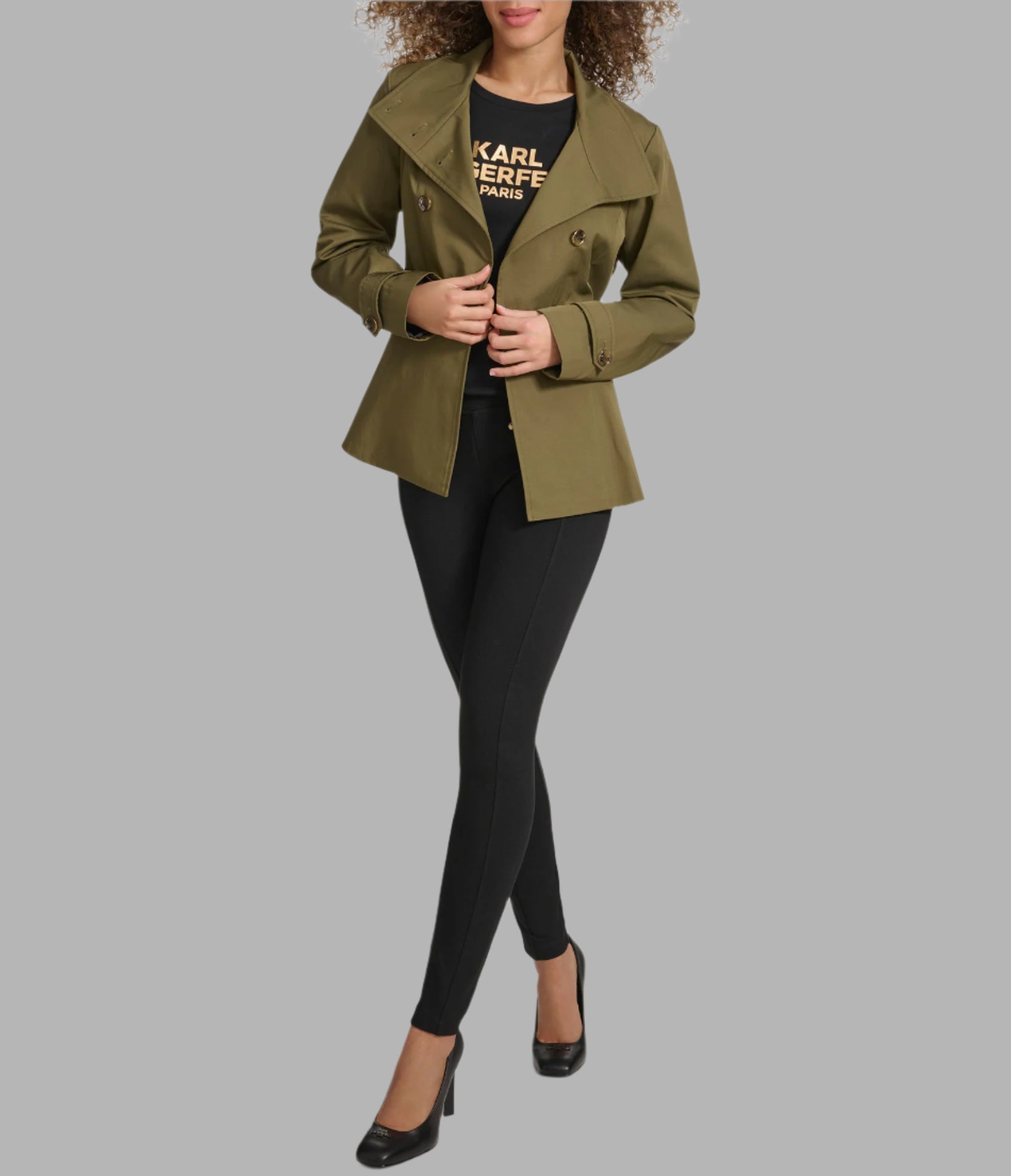 PEPLUM TRENCH VIEW 4 | Women's Clothing PEPLUM TRENCH VIEW 4 | Women's Clothing