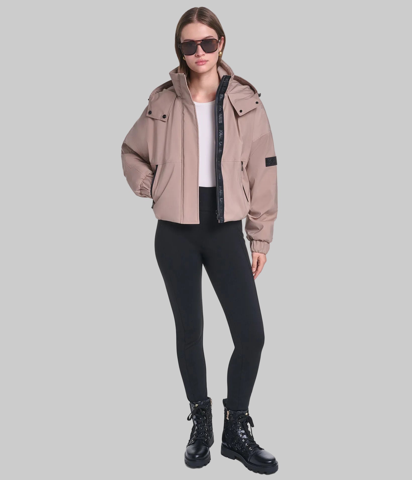 CROPPED LOGO BOMBER VIEW 4 | New Arrivals CROPPED LOGO BOMBER VIEW 4 | New Arrivals
