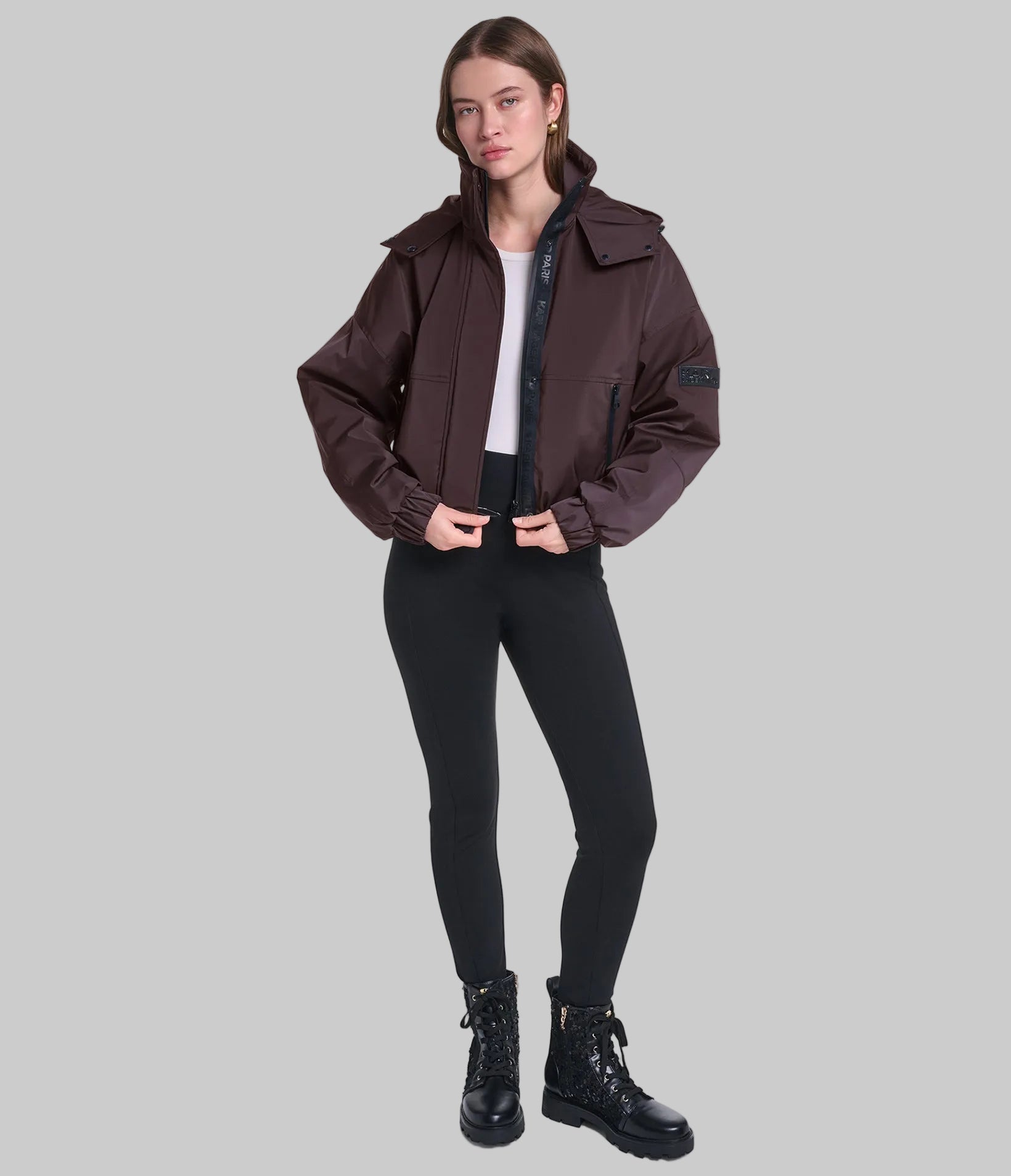 CROPPED LOGO BOMBER VIEW 6 | Women's Clothing CROPPED LOGO BOMBER VIEW 6 | Women's Clothing
