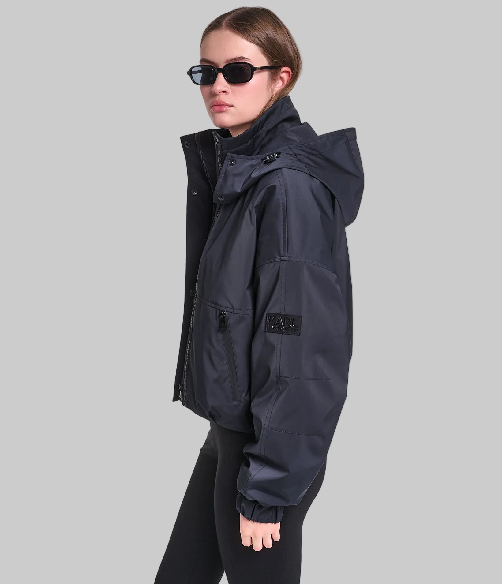 CROPPED LOGO BOMBER VIEW 4 | Women's Clothing CROPPED LOGO BOMBER VIEW 4 | Women's Clothing