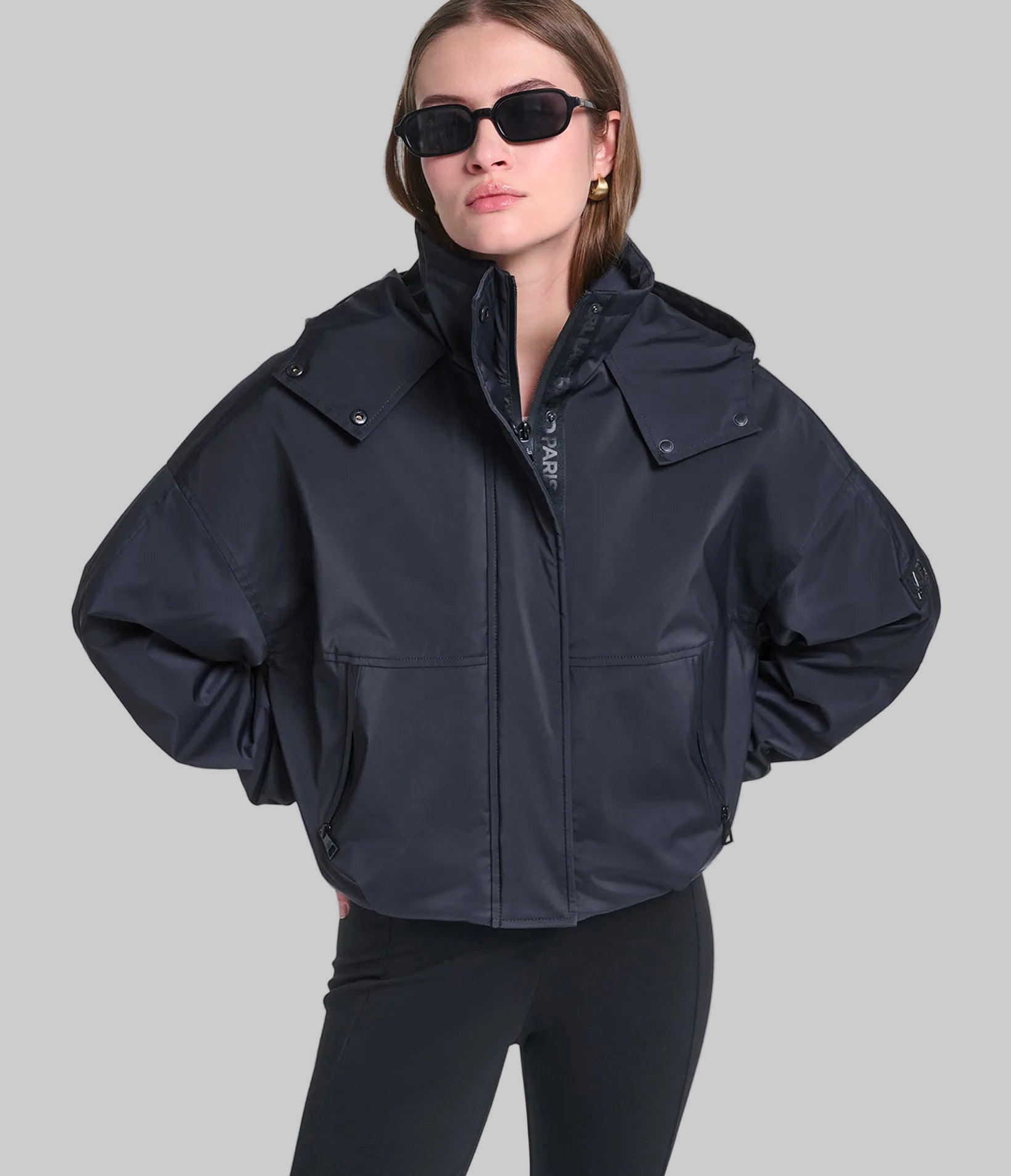 CROPPED LOGO BOMBER View 1 | Women's Clothing CROPPED LOGO BOMBER View 1 | Women's Clothing
