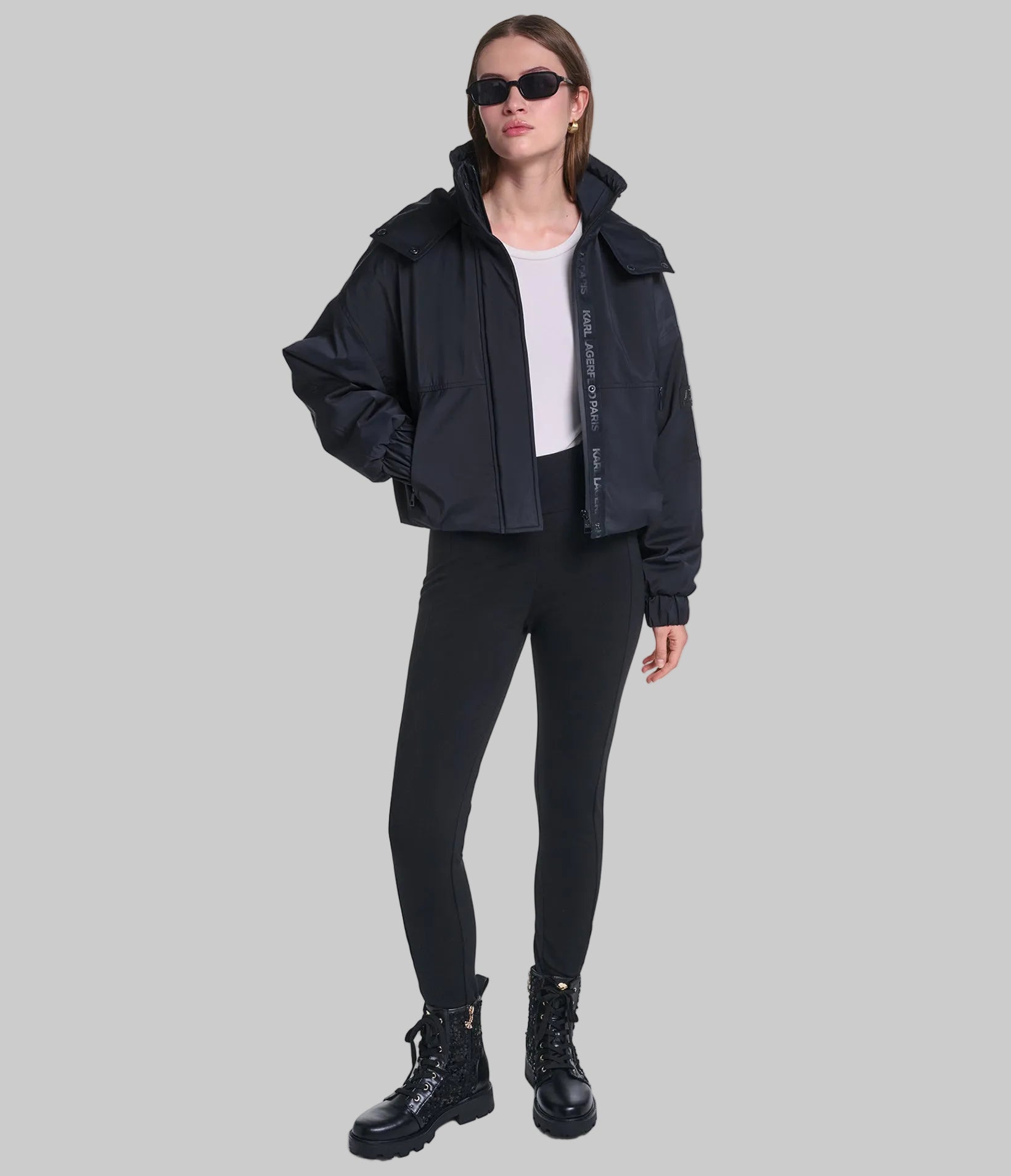 CROPPED LOGO BOMBER VIEW 5 | Women's Clothing CROPPED LOGO BOMBER VIEW 5 | Women's Clothing