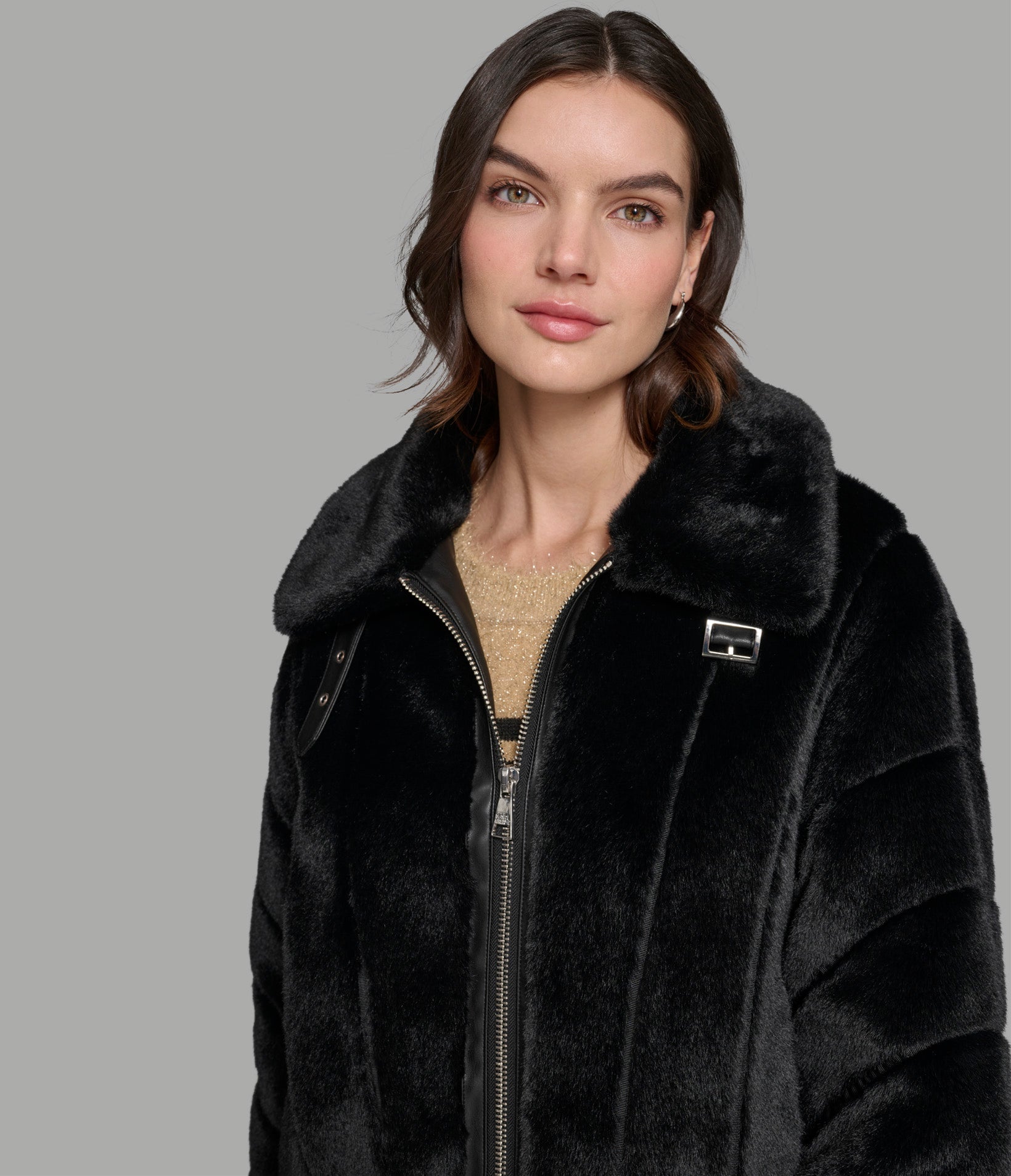 CHANNEL FAUX MINK AND PU BOMBER VIEW 6 | Women's Clothing CHANNEL FAUX MINK AND PU BOMBER VIEW 6 | Women's Clothing