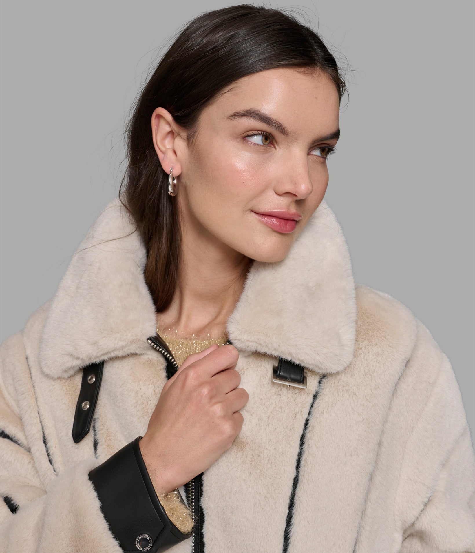 CHANNEL FAUX MINK AND PU BOMBER VIEW 4 | Jackets & Coats CHANNEL FAUX MINK AND PU BOMBER VIEW 4 | Jackets & Coats