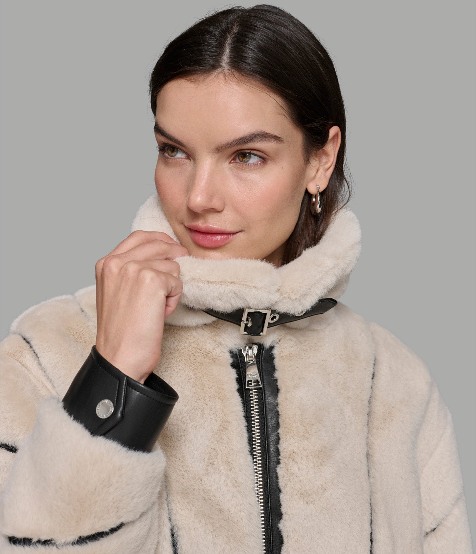 CHANNEL FAUX MINK AND PU BOMBER VIEW 8 | Jackets & Coats CHANNEL FAUX MINK AND PU BOMBER VIEW 8 | Jackets & Coats