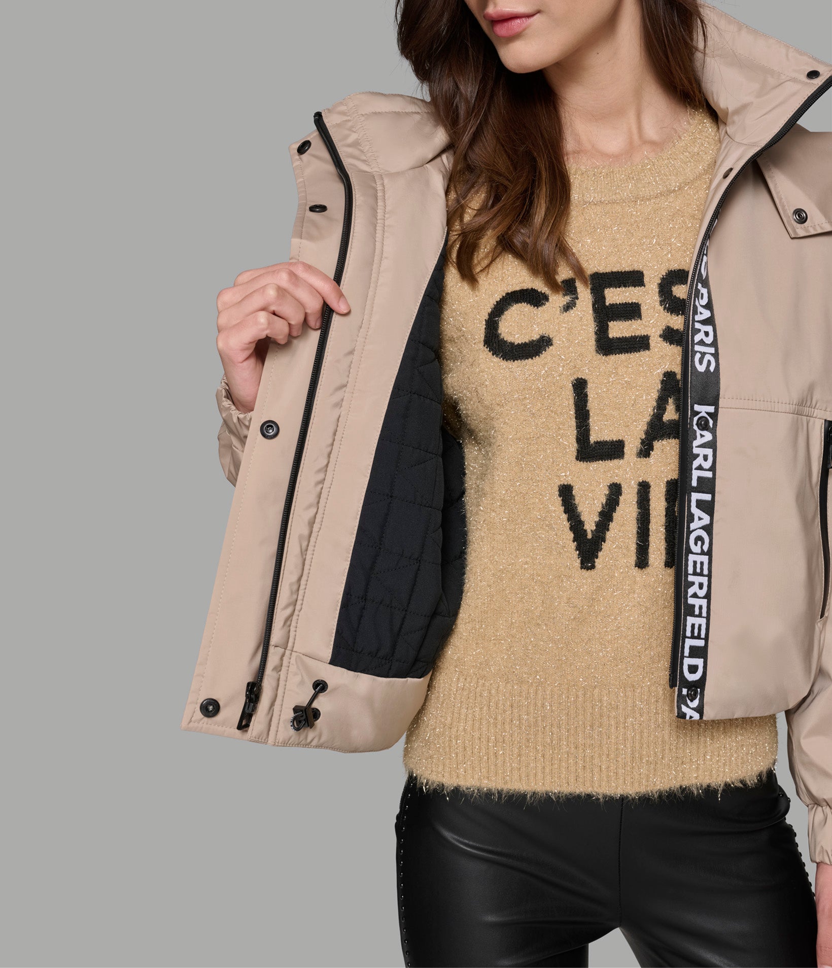 CROPPED LOGO BOMBER VIEW 6 | Women's Clothing CROPPED LOGO BOMBER VIEW 6 | Women's Clothing