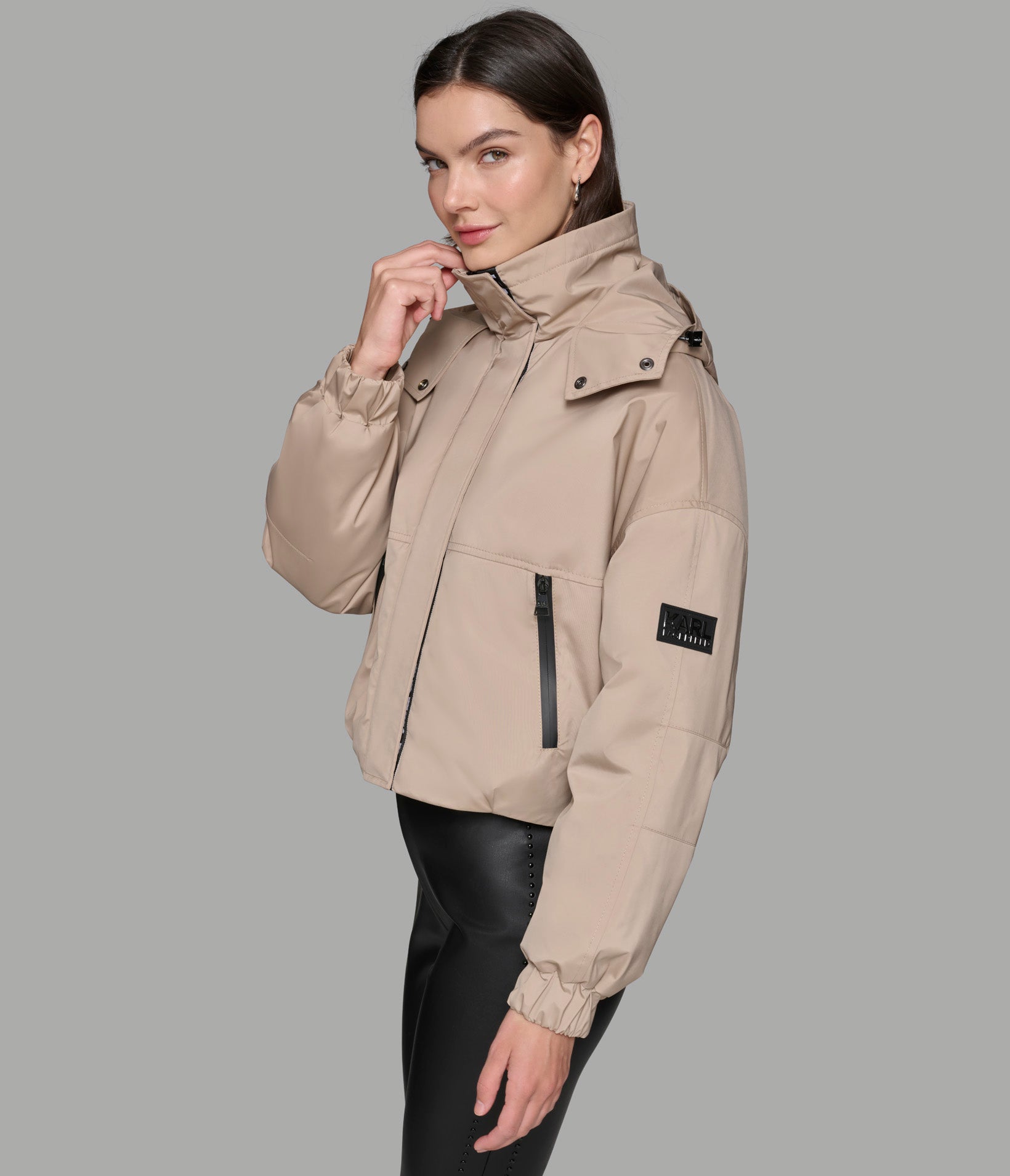 CROPPED LOGO BOMBER VIEW 3 | Women's Clothing CROPPED LOGO BOMBER VIEW 3 | Women's Clothing