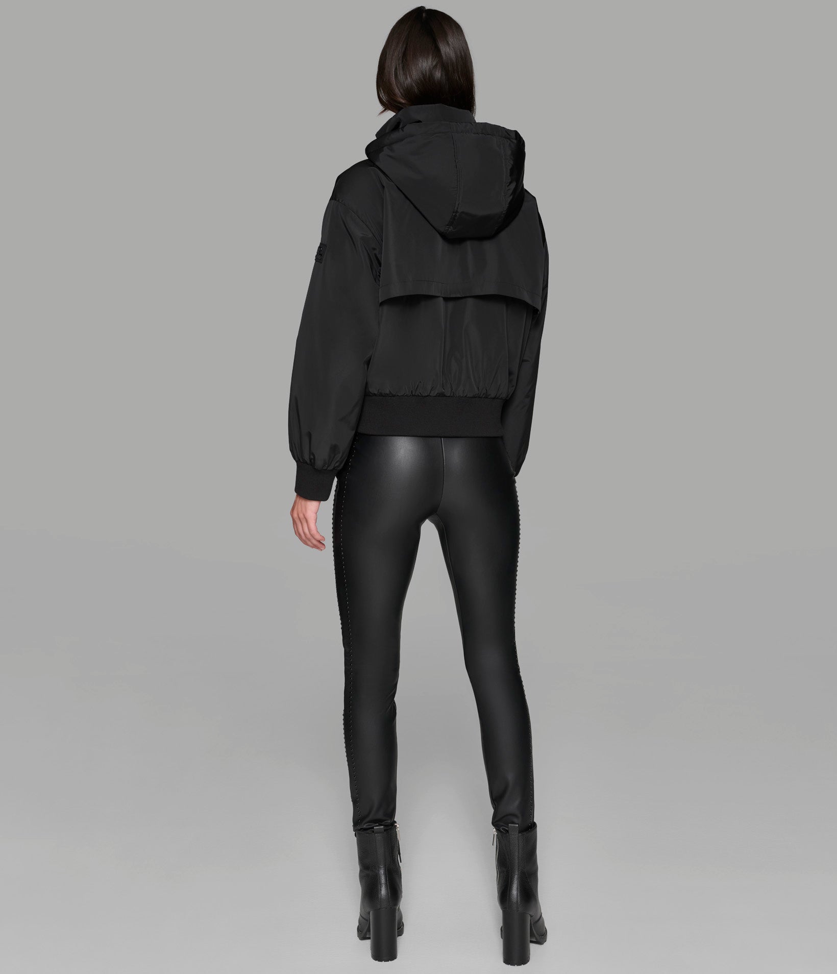 CROPPED LOGO BOMBER JACKET View 2 | Women's Clothing Sale CROPPED LOGO BOMBER JACKET View 2 | Women's Clothing Sale