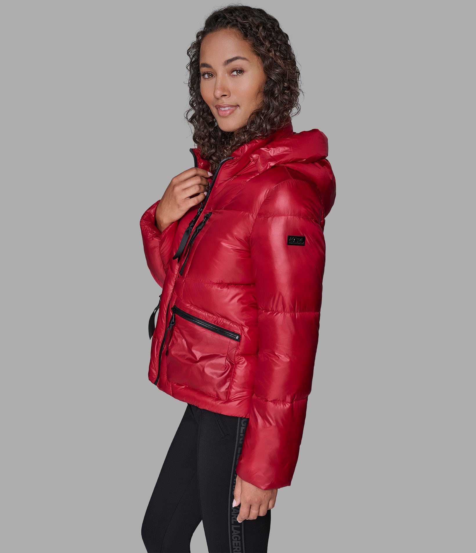 SHORT HOODED PUFFER VIEW 4 SHORT HOODED PUFFER VIEW 4