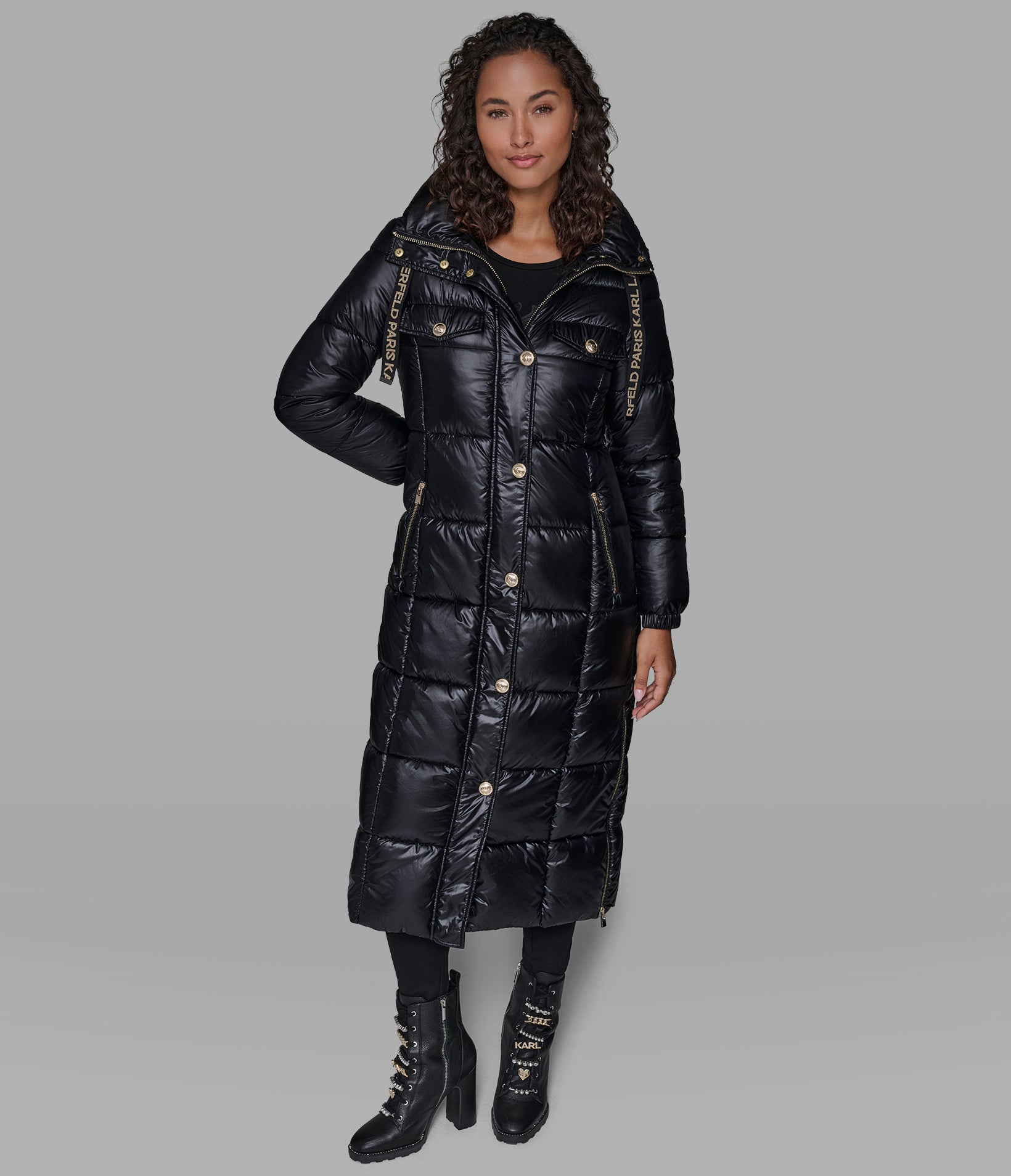MAXI PUFFER WITH KL BUTTONS VIEW 4 | WOMEN'S FALL COLLECTION MAXI PUFFER WITH KL BUTTONS VIEW 4 | WOMEN'S FALL COLLECTION