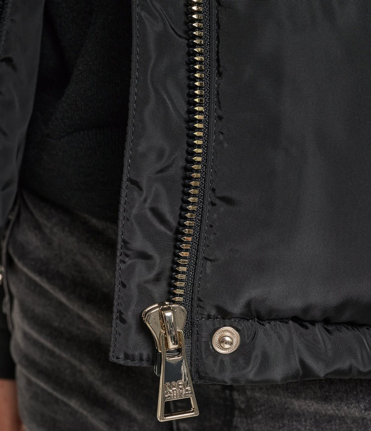 CROPPED VEST LONG SLEEVE PUFFER COAT VIEW 9 CROPPED VEST LONG SLEEVE PUFFER COAT VIEW 9