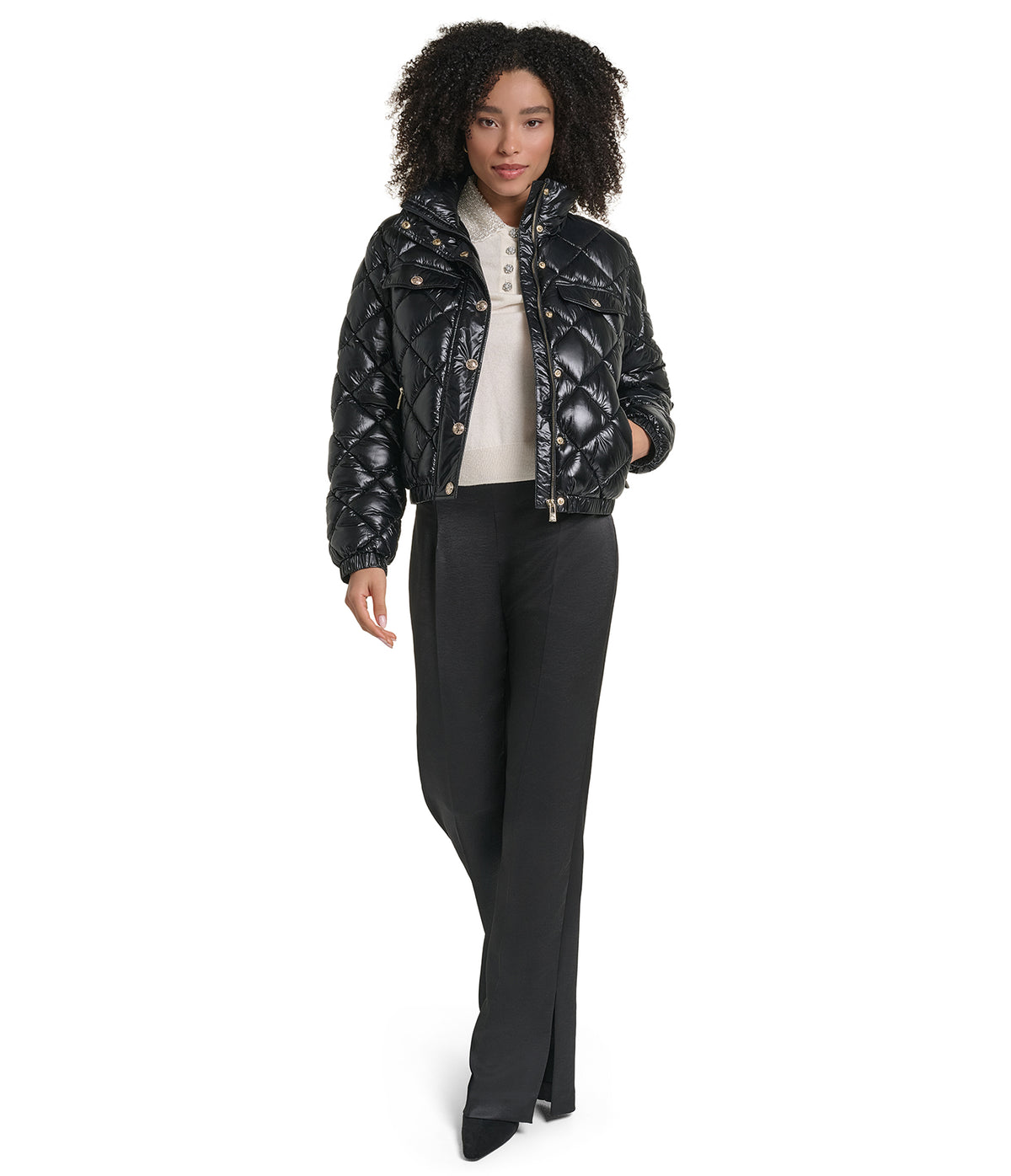 CROPPED LOGO BUTTON PUFFER VIEW 6 CROPPED LOGO BUTTON PUFFER VIEW 6