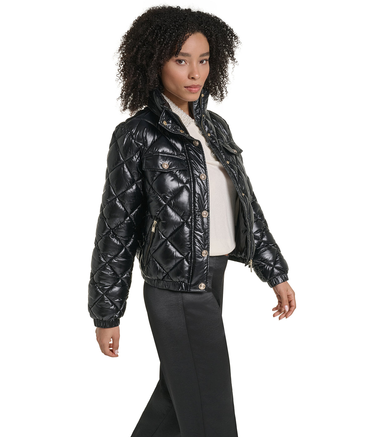 CROPPED LOGO BUTTON PUFFER VIEW 4 CROPPED LOGO BUTTON PUFFER VIEW 4