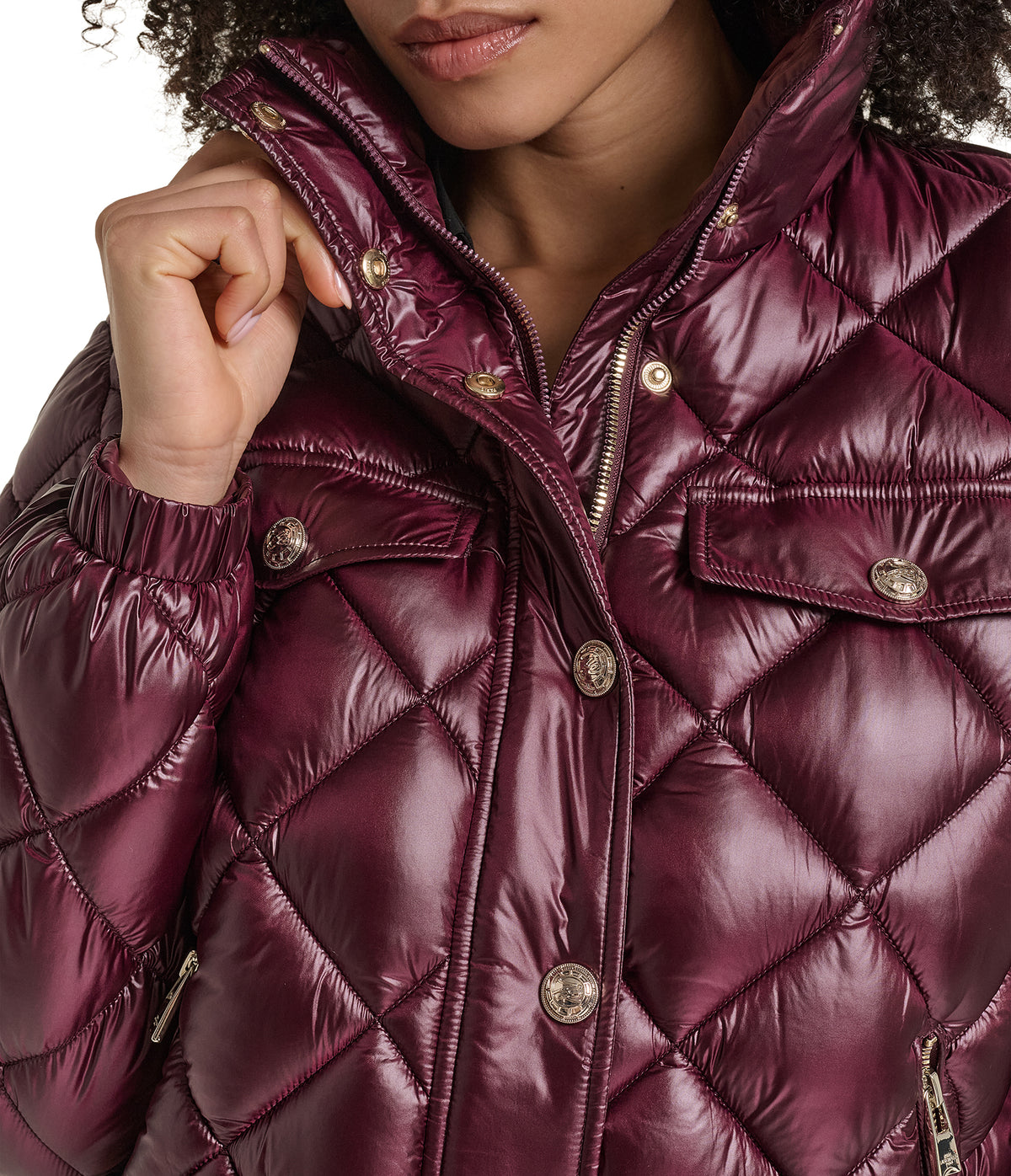 CROPPED QUILTED BUTTON DETAIL JACKET VIEW 5 CROPPED QUILTED BUTTON DETAIL JACKET VIEW 5