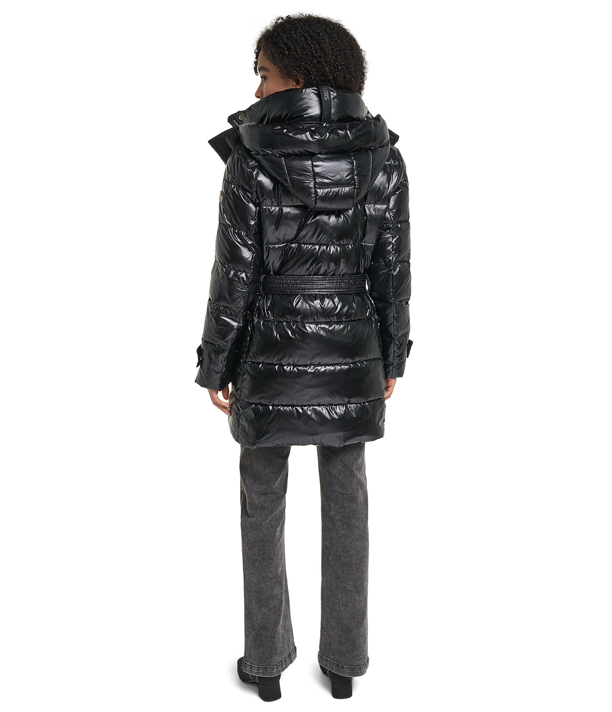 HOODED BELTED HYBRID DOWN PUFFER VIEW 6 | Women's Clothing HOODED BELTED HYBRID DOWN PUFFER VIEW 6 | Women's Clothing