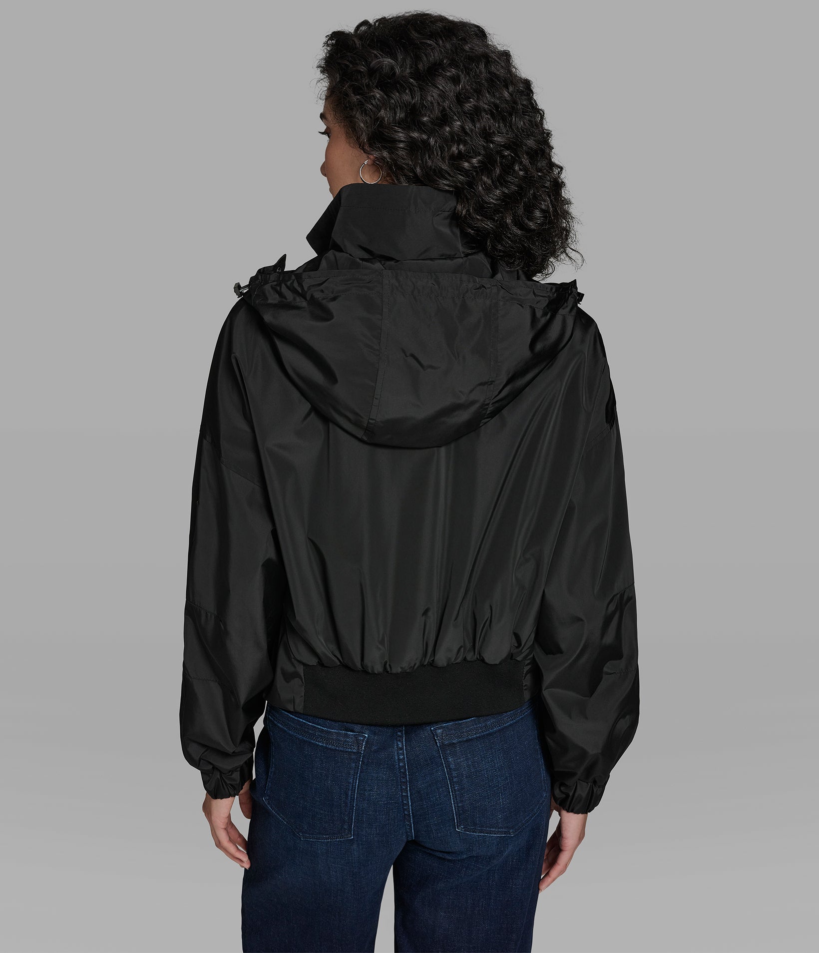 Cropped Logo Windbreaker | Jackets & Blazers | Karl Lagerfeld Paris