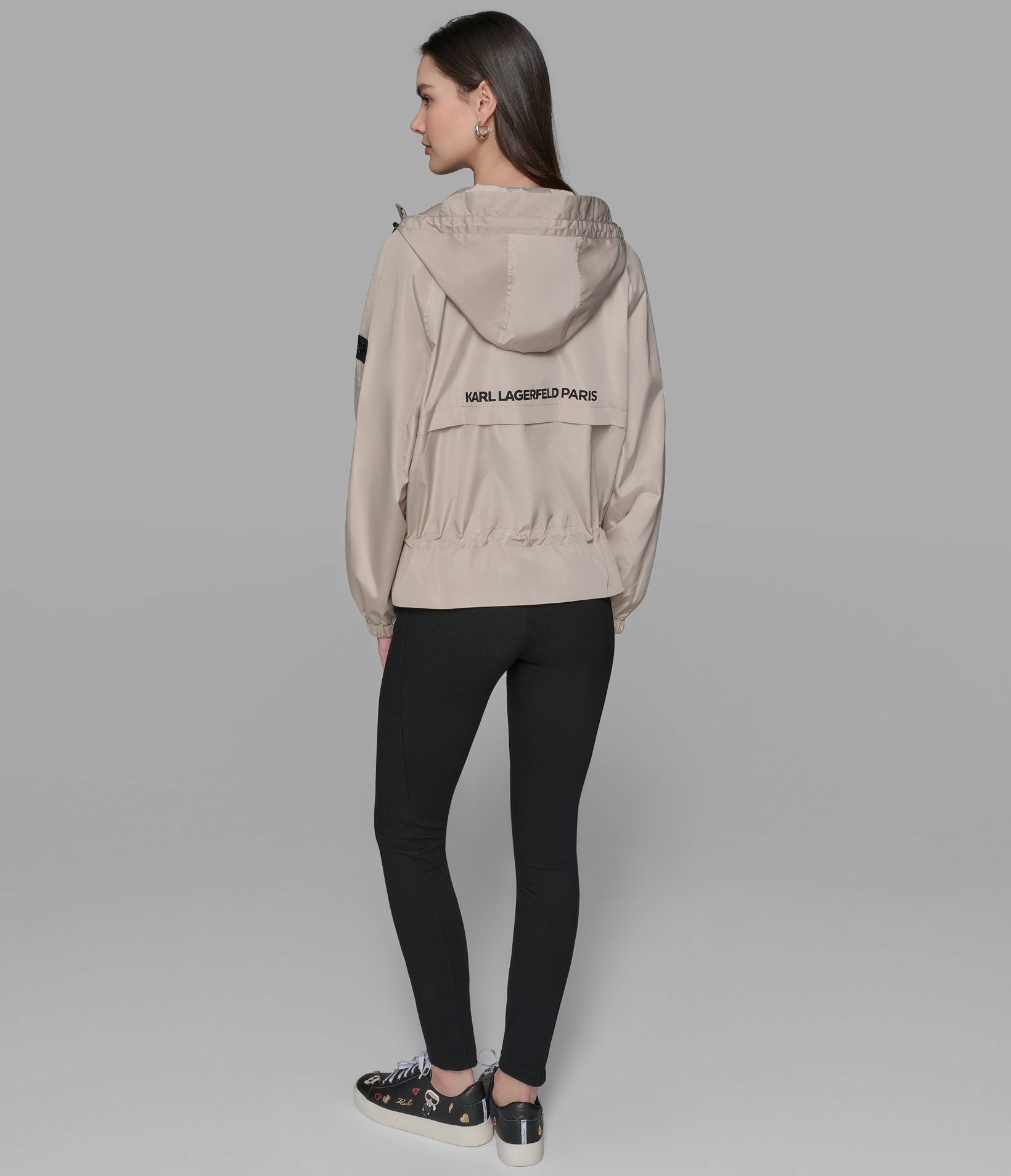 PEPLUM BOMBER WITH HOOD View 2 | Women's Clothing Sale PEPLUM BOMBER WITH HOOD View 2 | Women's Clothing Sale