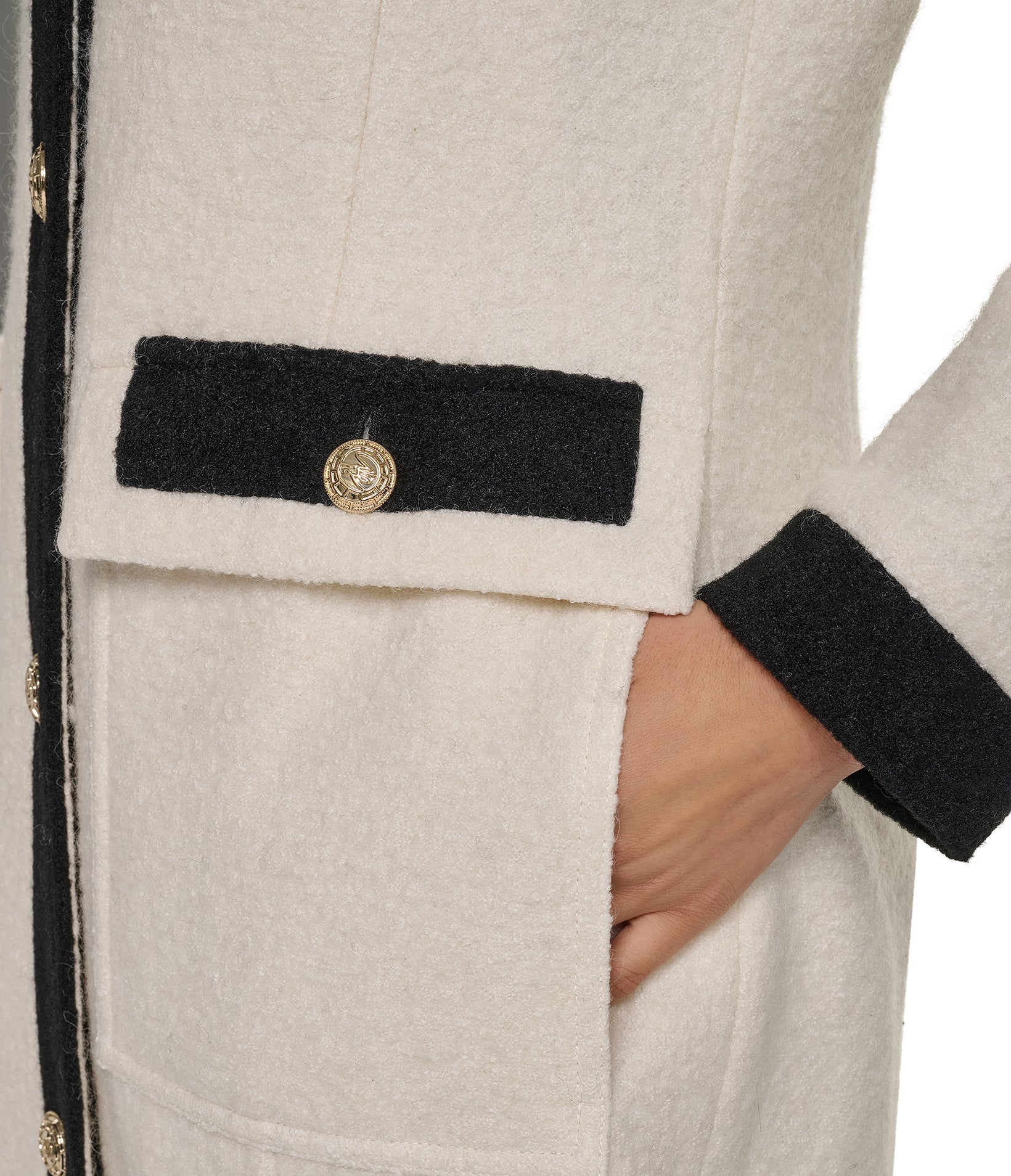 LONG COLLAR CONTRAST COAT VIEW 10 LONG COLLAR CONTRAST COAT VIEW 10
