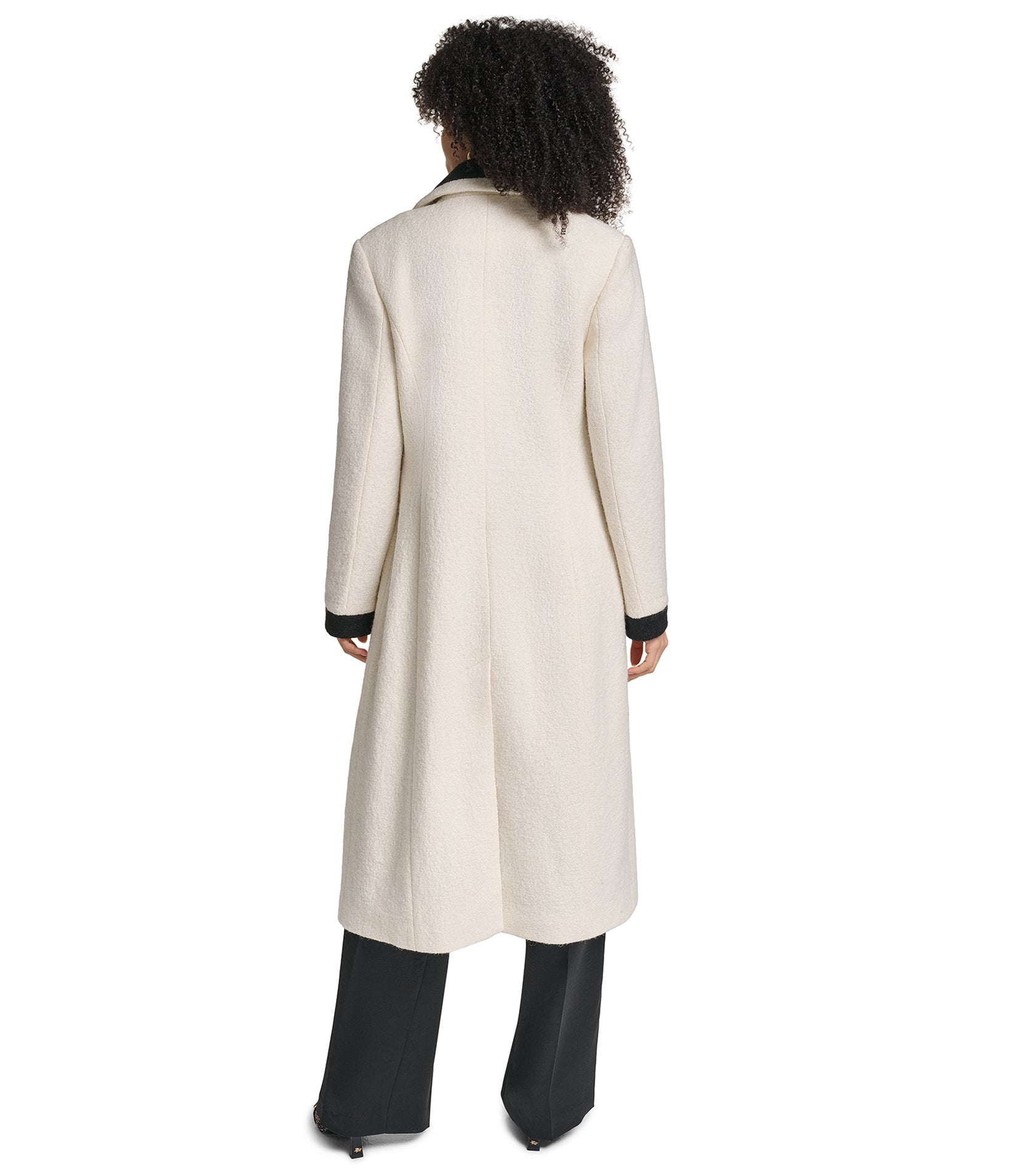 LONG COLLAR CONTRAST COAT VIEW 3 LONG COLLAR CONTRAST COAT VIEW 3