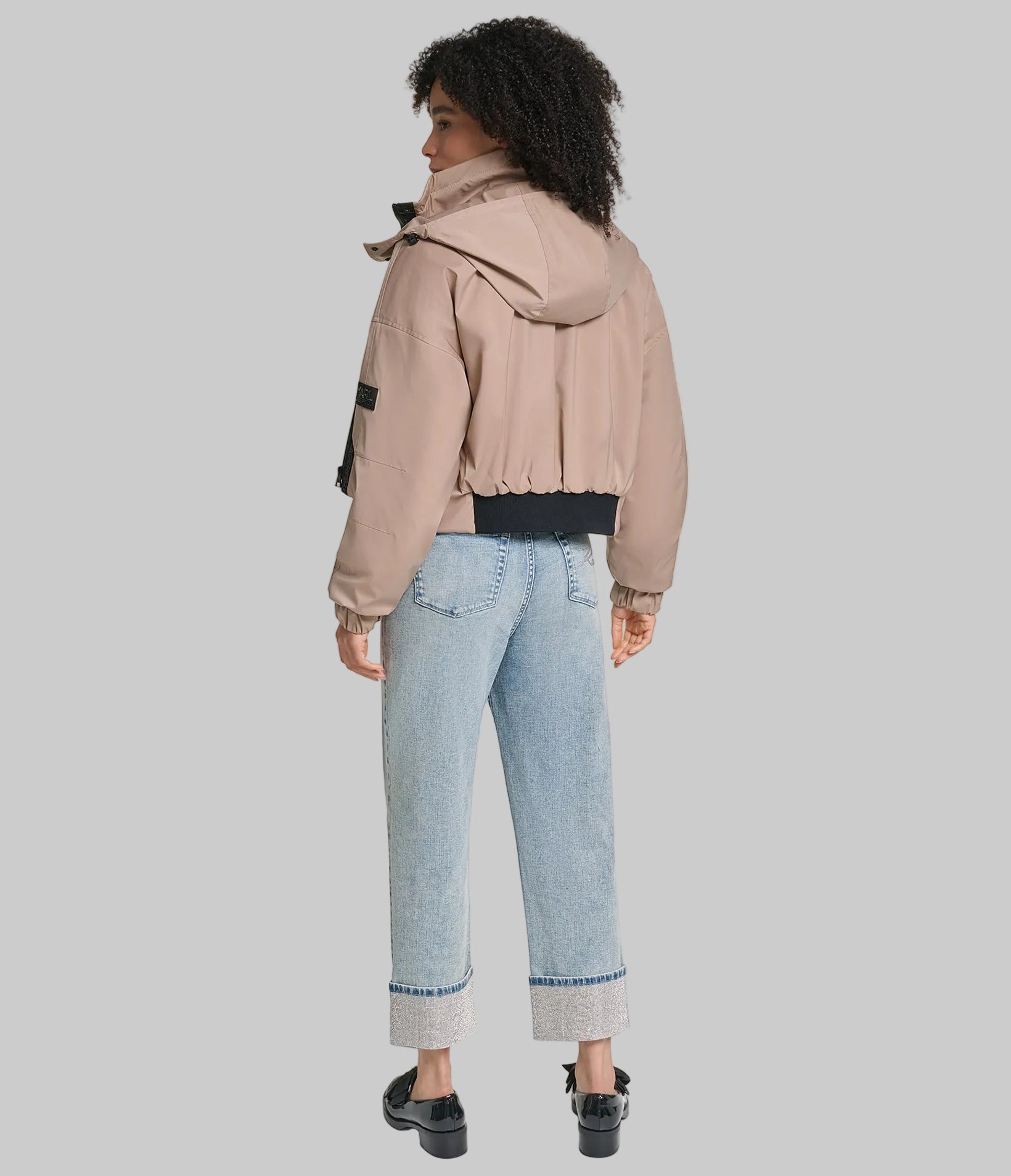CROPPED LOGO BOMBER VIEW 8 | Trending Now CROPPED LOGO BOMBER VIEW 8 | Trending Now