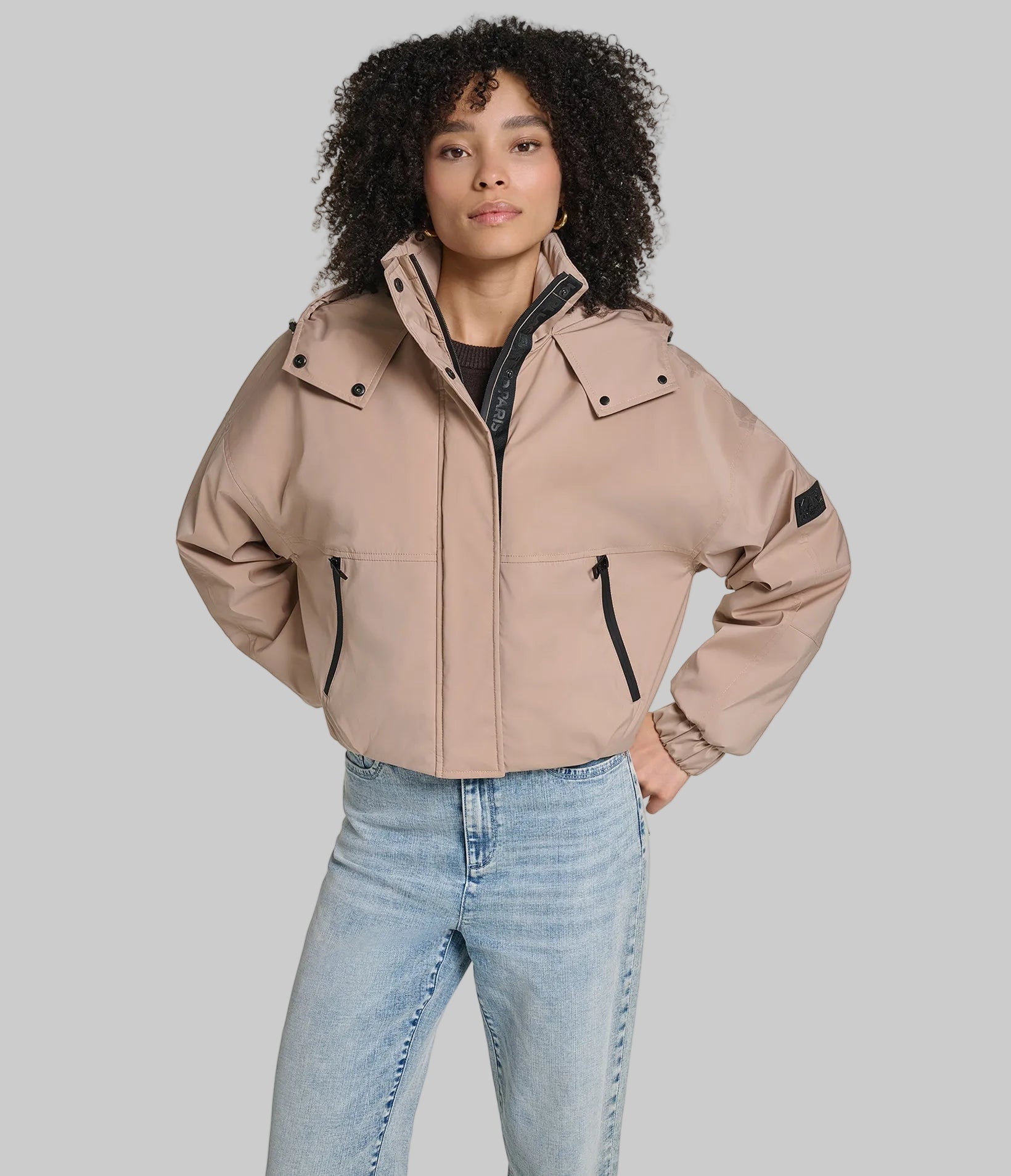 CROPPED LOGO BOMBER View 2 | Women's Outerwear CROPPED LOGO BOMBER View 2 | Women's Outerwear