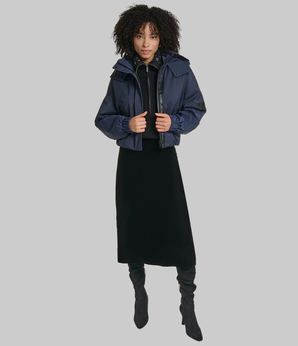 CROPPED HOODED BOMBER VIEW 6 | Jackets & Coats CROPPED HOODED BOMBER VIEW 6 | Jackets & Coats
