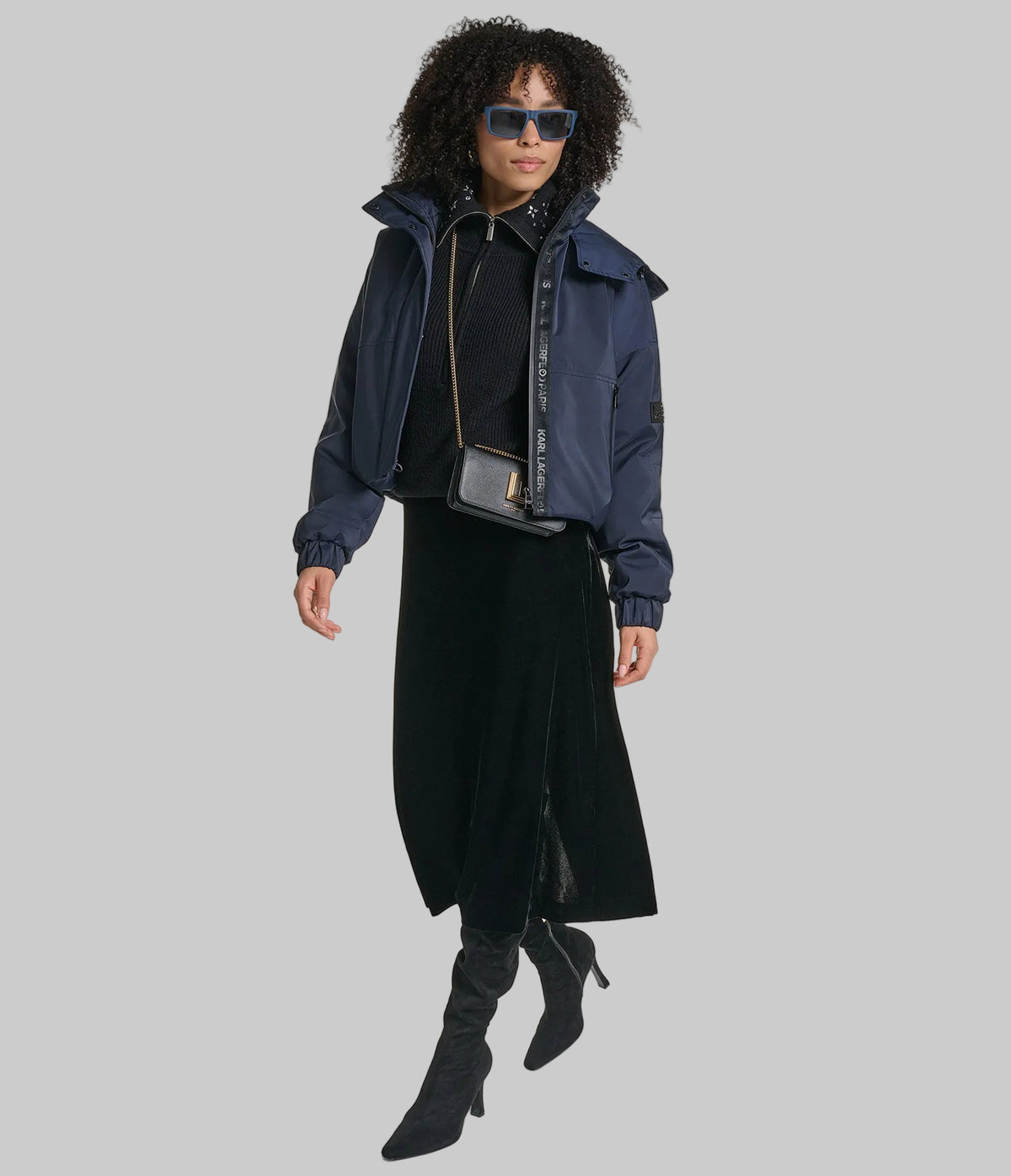 CROPPED HOODED BOMBER VIEW 5 | Jackets & Coats CROPPED HOODED BOMBER VIEW 5 | Jackets & Coats