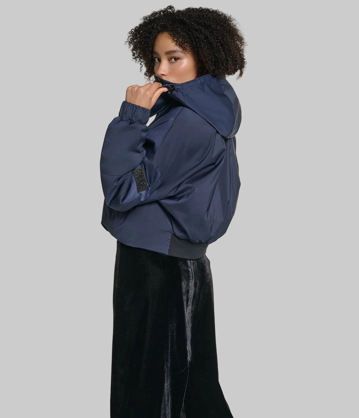 CROPPED HOODED BOMBER VIEW 3 | Jackets & Coats CROPPED HOODED BOMBER VIEW 3 | Jackets & Coats