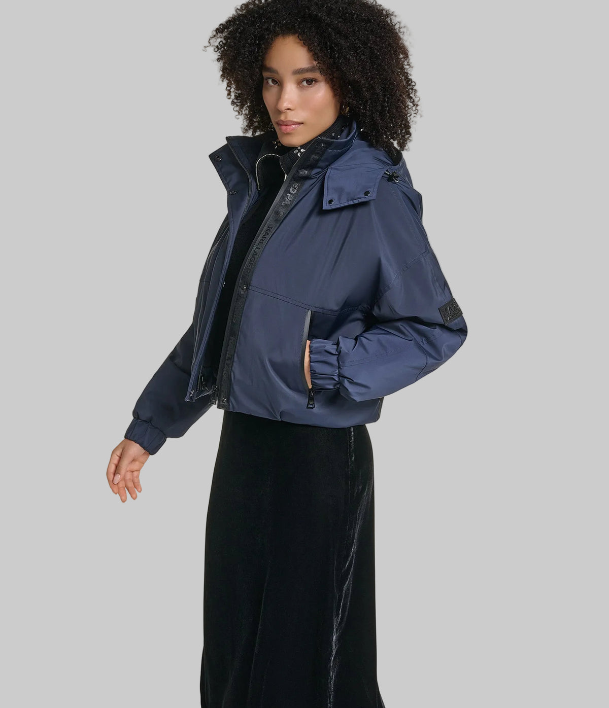 CROPPED HOODED BOMBER VIEW 4 | Jackets & Coats CROPPED HOODED BOMBER VIEW 4 | Jackets & Coats