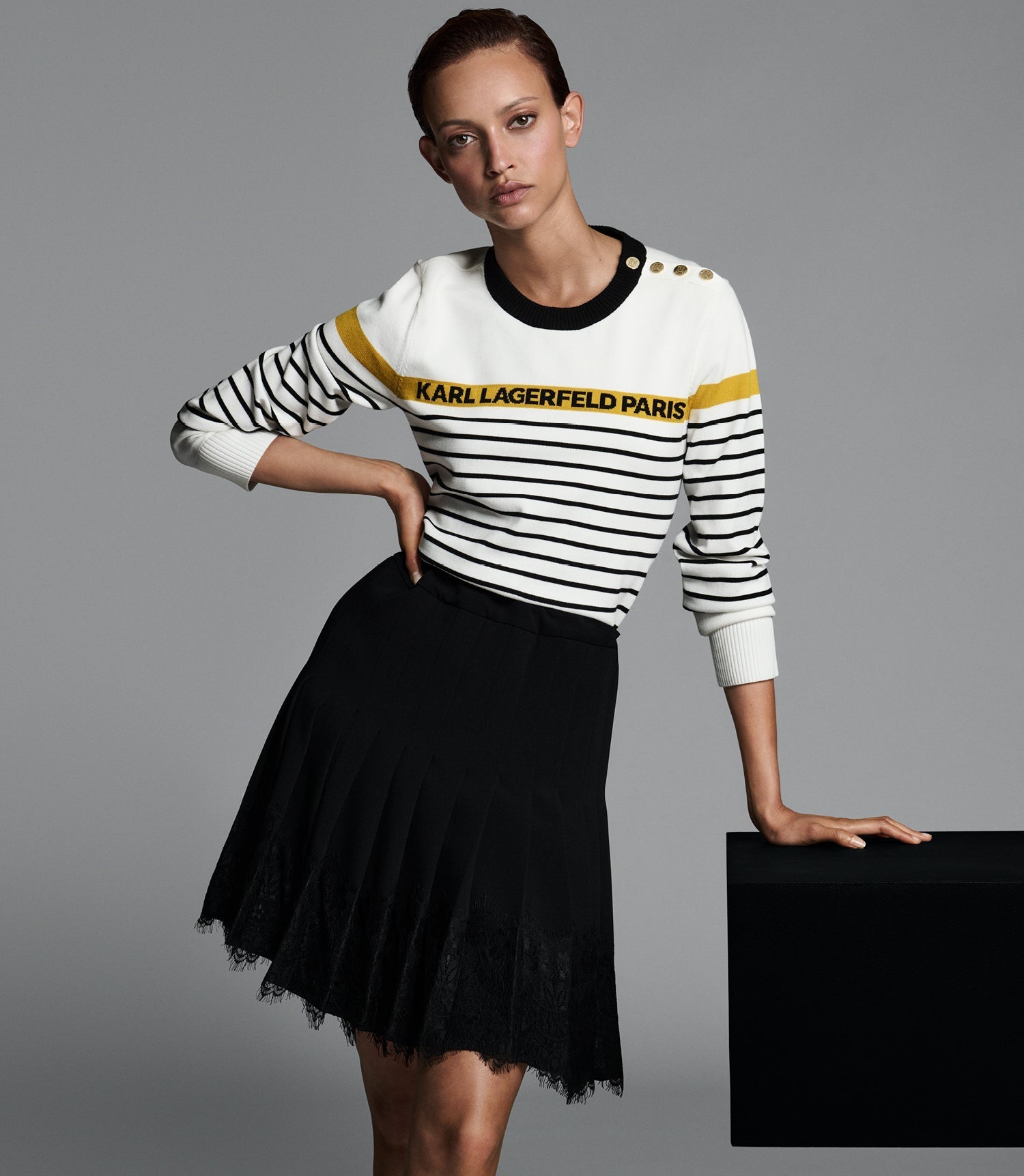 STRIPED LOGO SWEATER VIEW 8 | Women's Clothing STRIPED LOGO SWEATER VIEW 8 | Women's Clothing