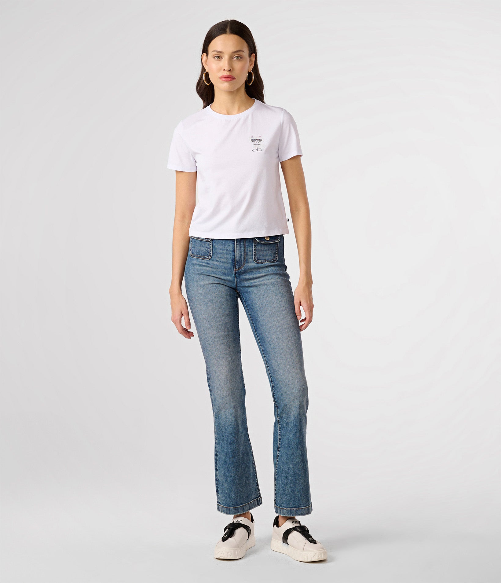 SEQUIN CHOUPETTE CROPPED TEE