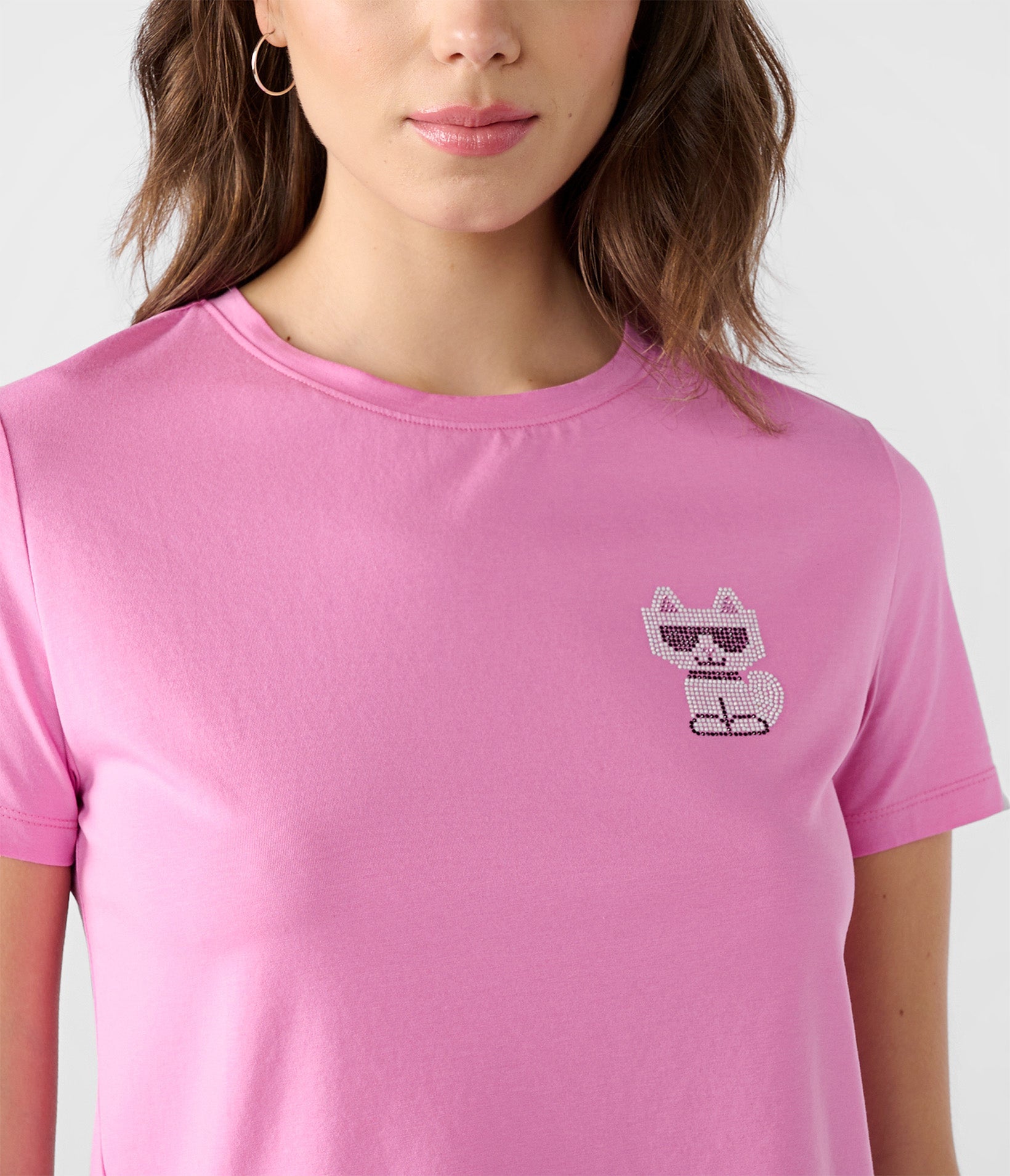 SEQUIN CHOUPETTE CROPPED TEE
