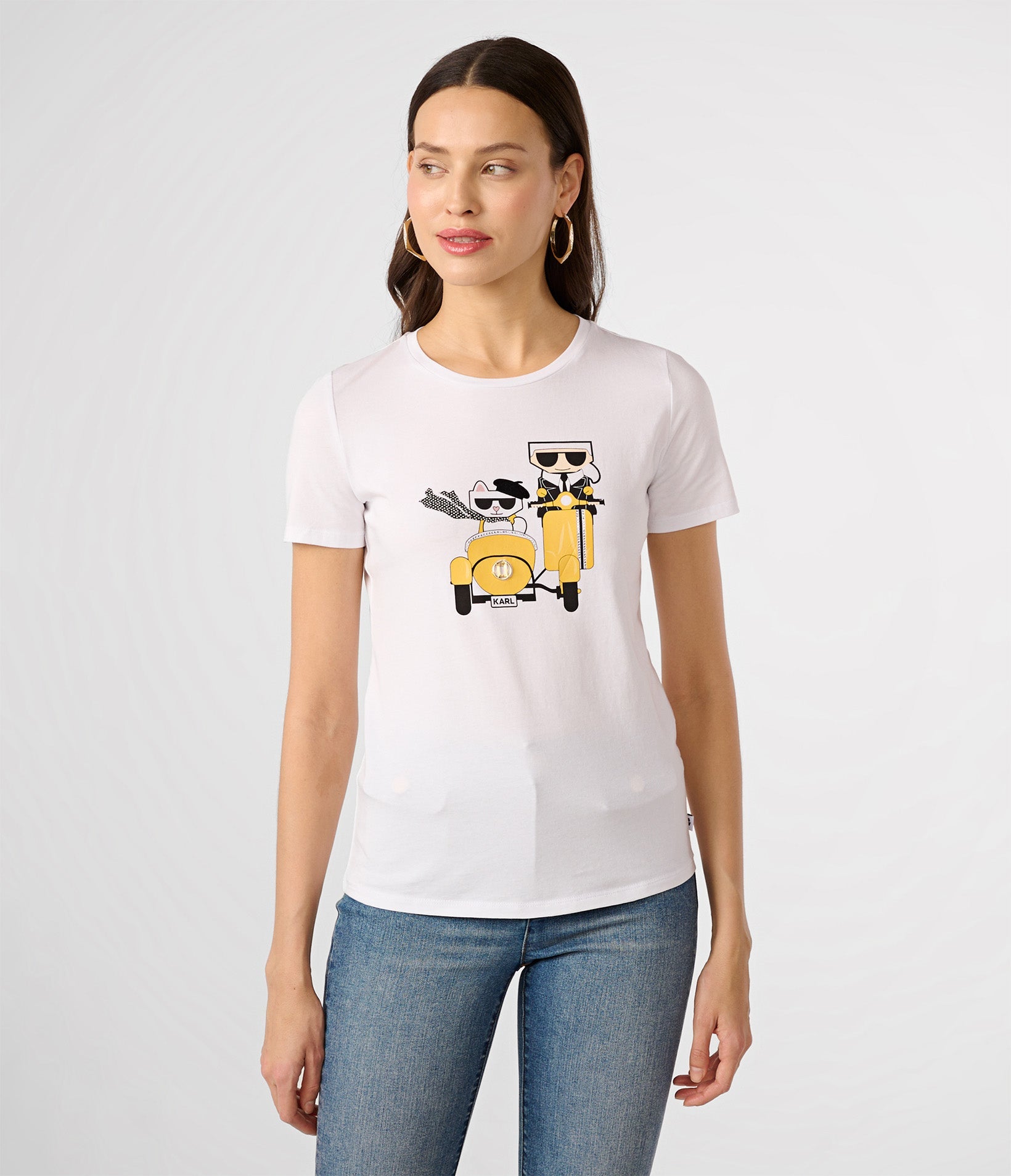 KARL AND CHOUPETTE MOPED TEE