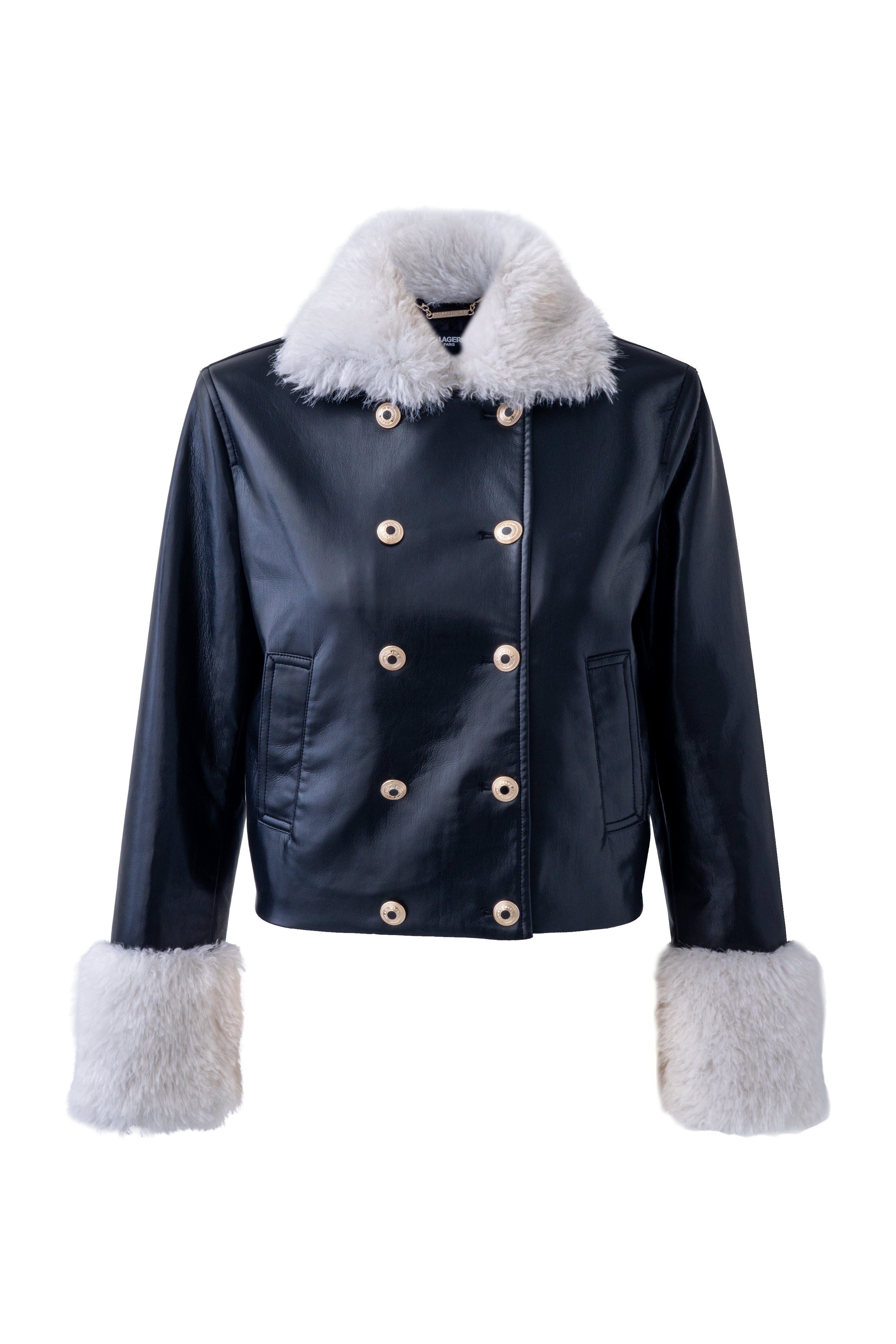 FAUX LEATHER JACKET WITH FAUX FUR TRIM View 2 | Products FAUX LEATHER JACKET WITH FAUX FUR TRIM View 2 | Products