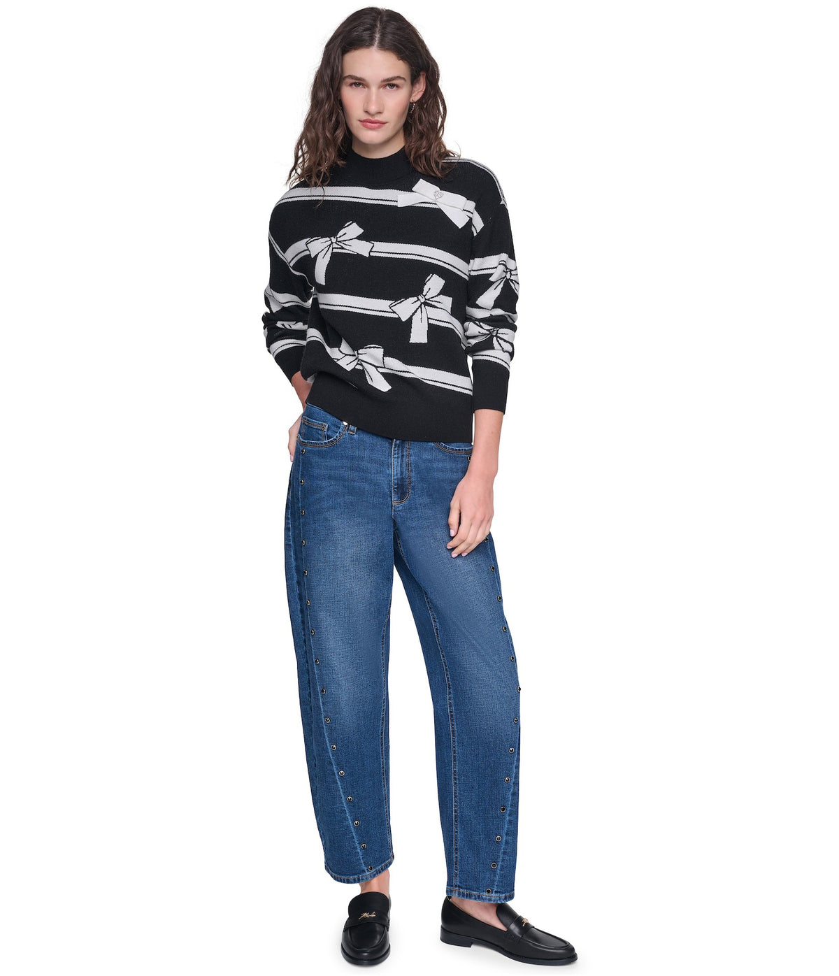 3D BOW PRINT SWEATER VIEW 4 3D BOW PRINT SWEATER VIEW 4