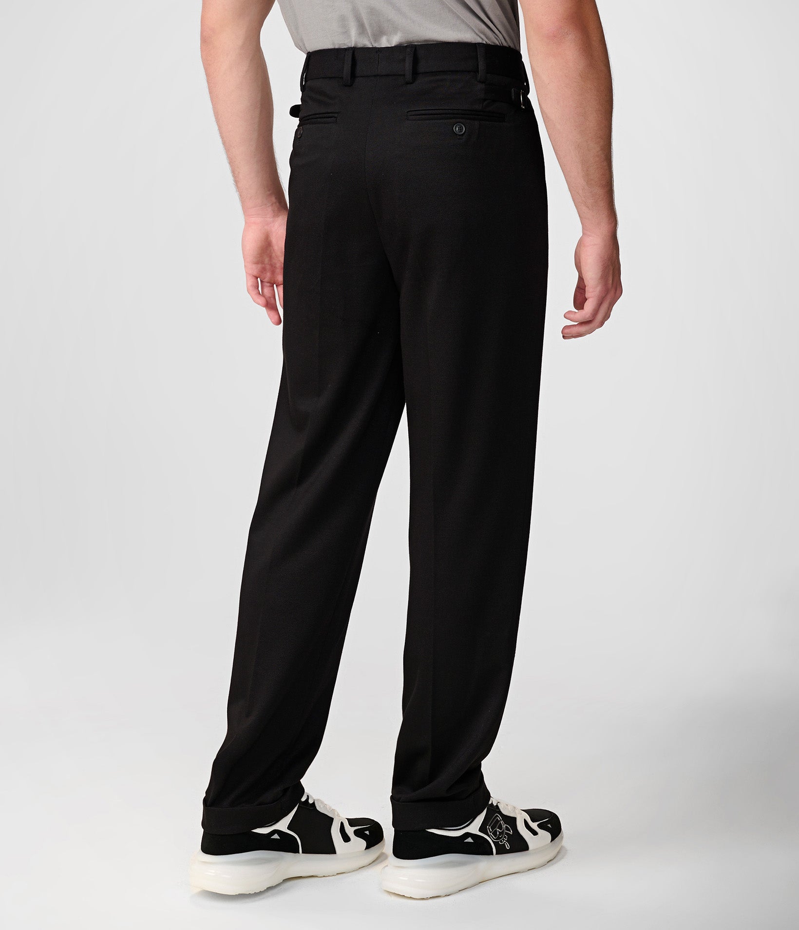 SIDE BUCKLE PLEATED PANT