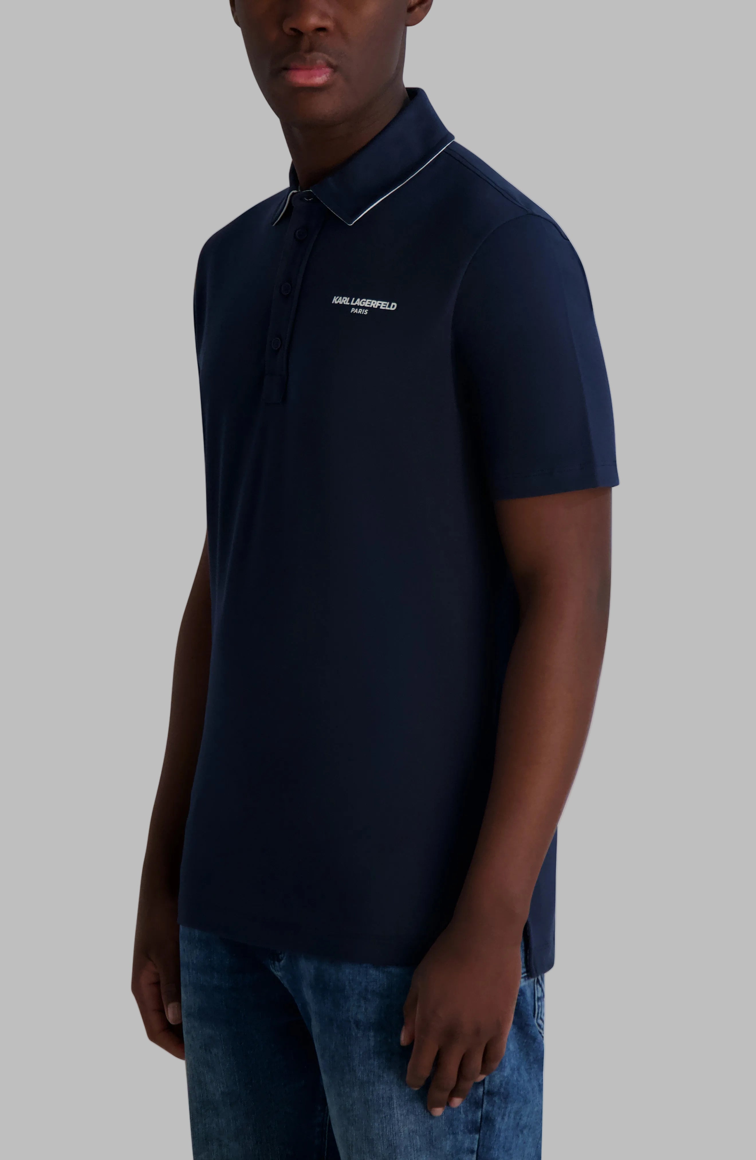LOGO POLO WITH PLACKET DETAIL VIEW 3 | New Men's Arrivals LOGO POLO WITH PLACKET DETAIL VIEW 3 | New Men's Arrivals
