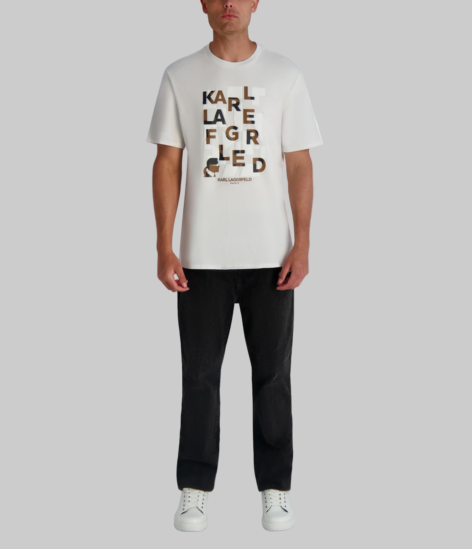 KARL STACKED LOGO TEE VIEW 4 | Men's Tees & Polos KARL STACKED LOGO TEE VIEW 4 | Men's Tees & Polos