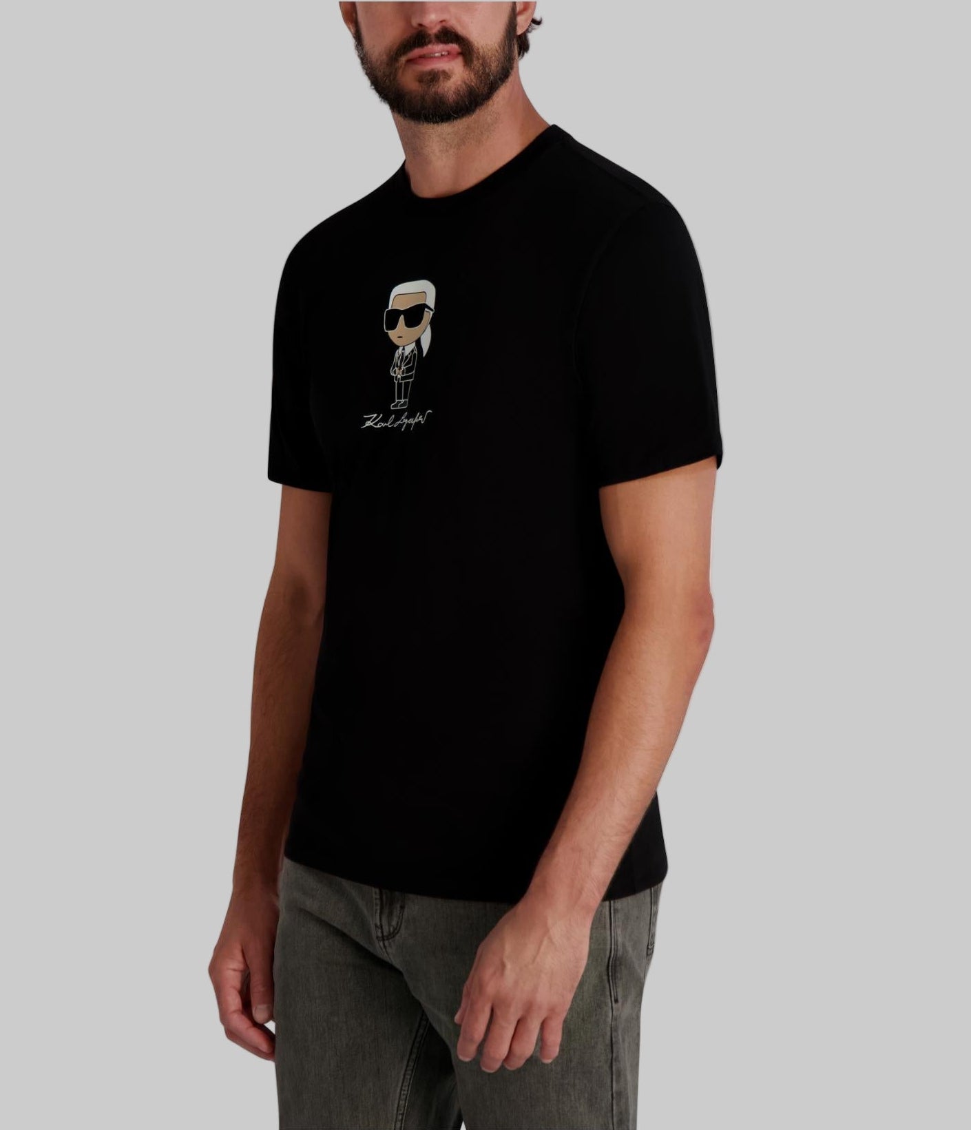 SMALL KARL WITH FLOCKING SUIT AND GLASSES TEE VIEW 3 | Men's Sale SMALL KARL WITH FLOCKING SUIT AND GLASSES TEE VIEW 3 | Men's Sale