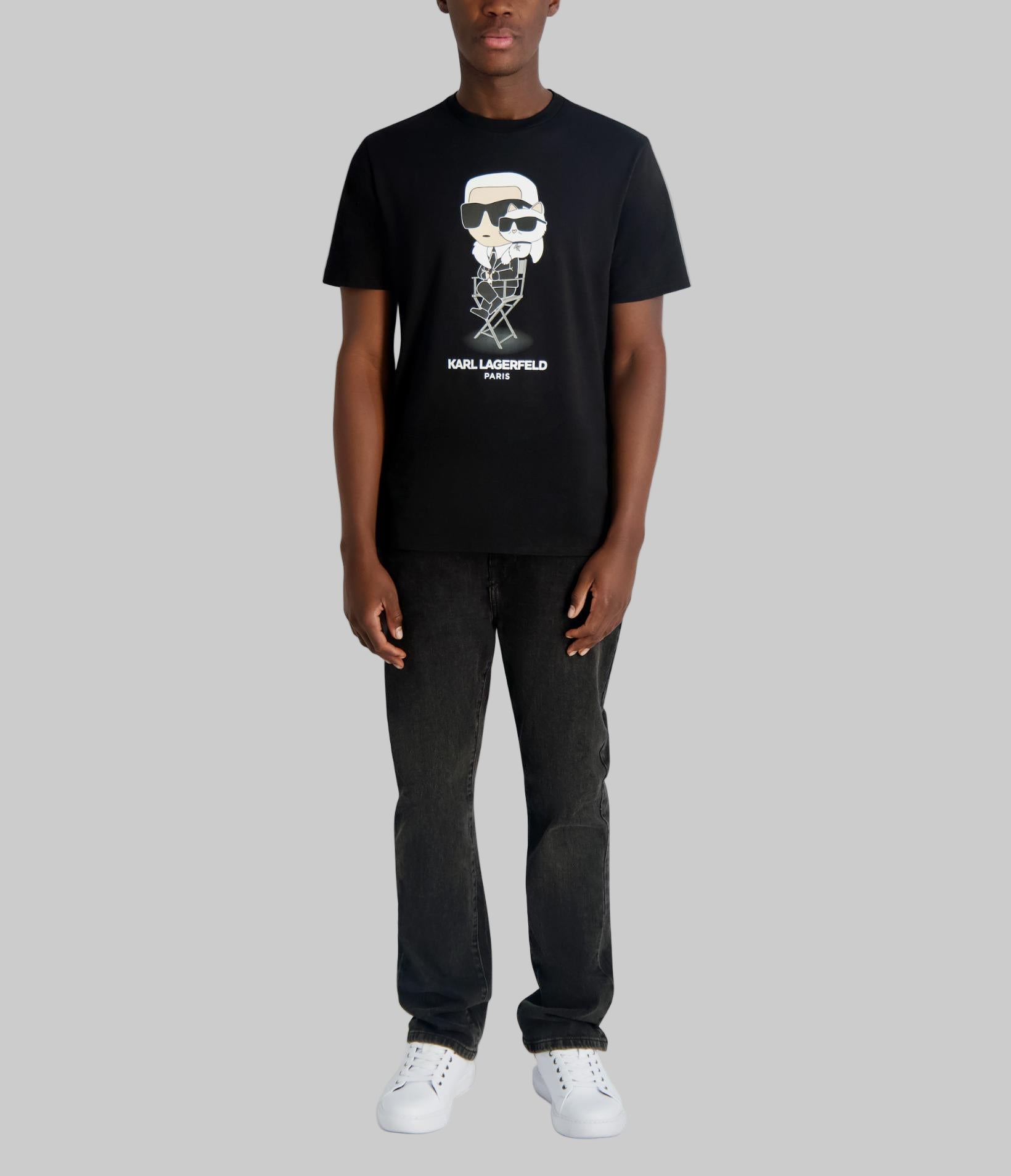 KARL AND CHOUPETTE ON-SET TEE VIEW 4 KARL AND CHOUPETTE ON-SET TEE VIEW 4